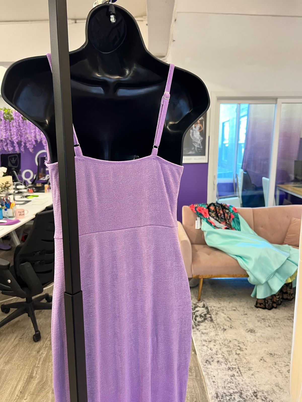 Cider Size S Prom Purple Side Slit Dress on Queenly