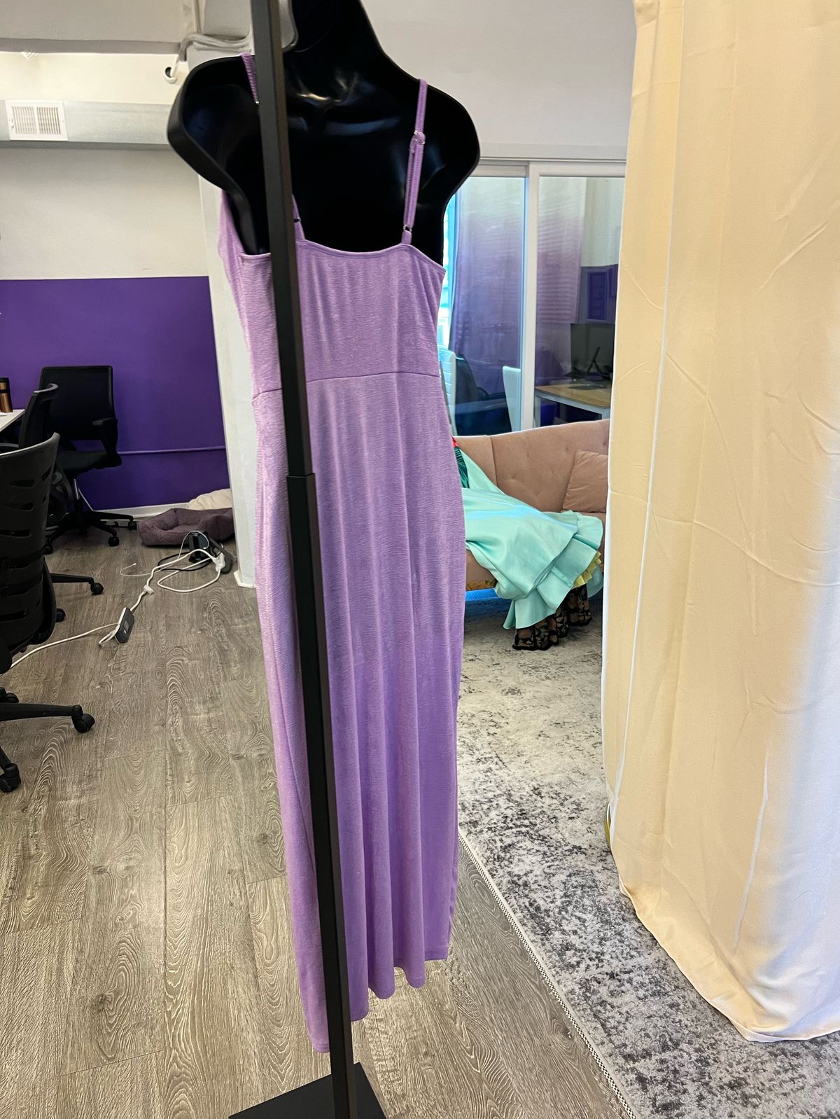 Cider Size S Prom Purple Side Slit Dress on Queenly