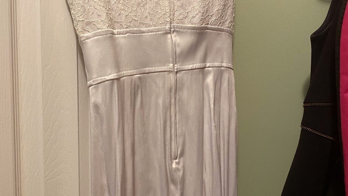 Teeze Me Size 4 Wedding White Cocktail Dress on Queenly