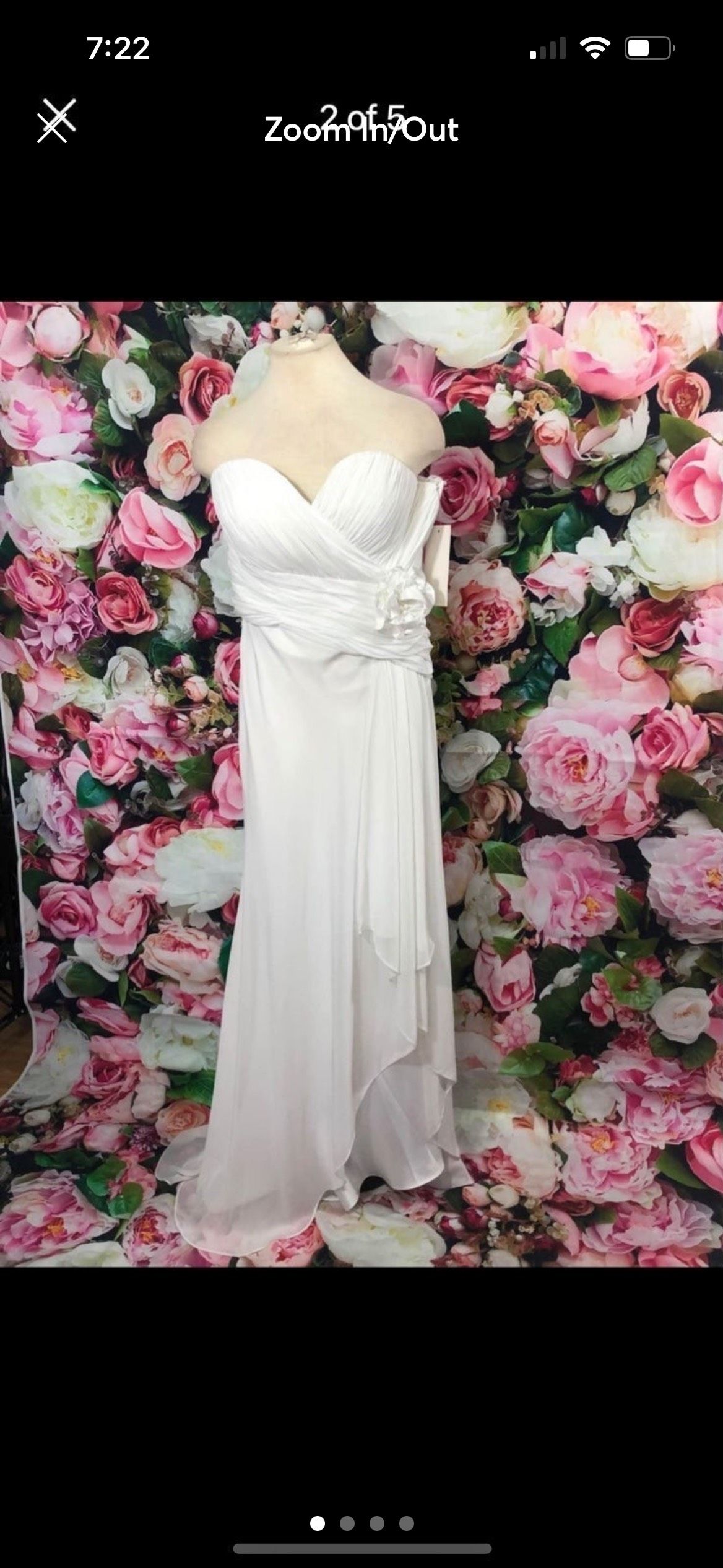 Cinderella Divine Size XL Wedding Strapless White A-line Dress on Queenly