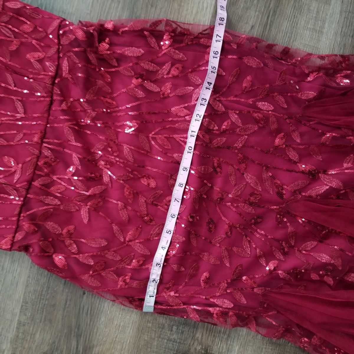 Ever Pretty Size 4 Sheer Red Mermaid Dress on Queenly