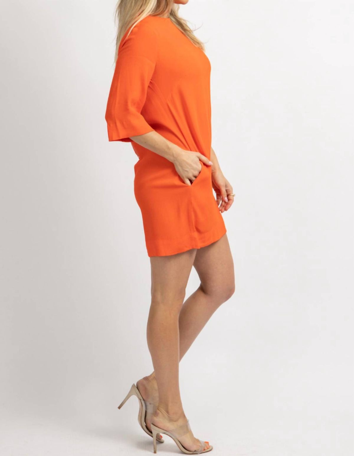 Style 1-1243499434-2696 OLIVACEOUS Size L Orange Cocktail Dress on Queenly