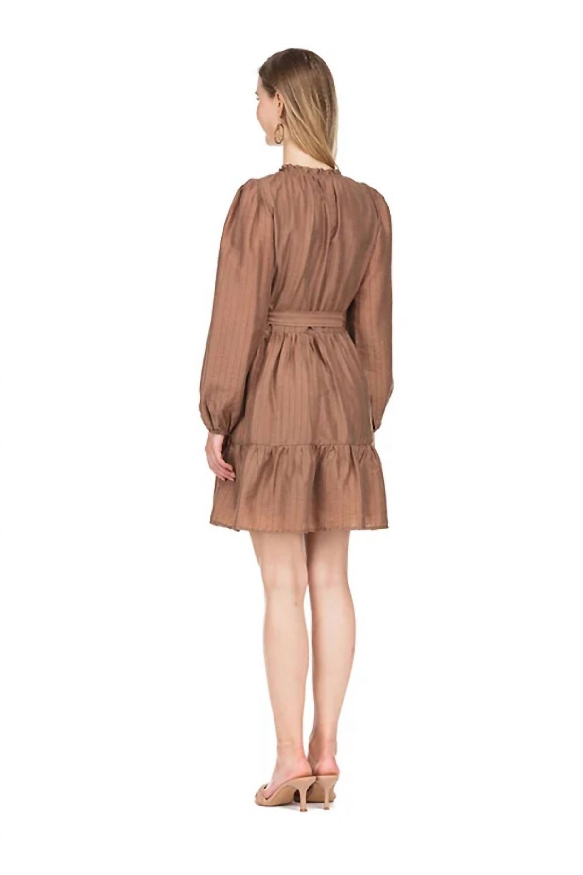 Style 1-1463200282-3775 Jade Size XL Long Sleeve Brown Cocktail Dress on Queenly