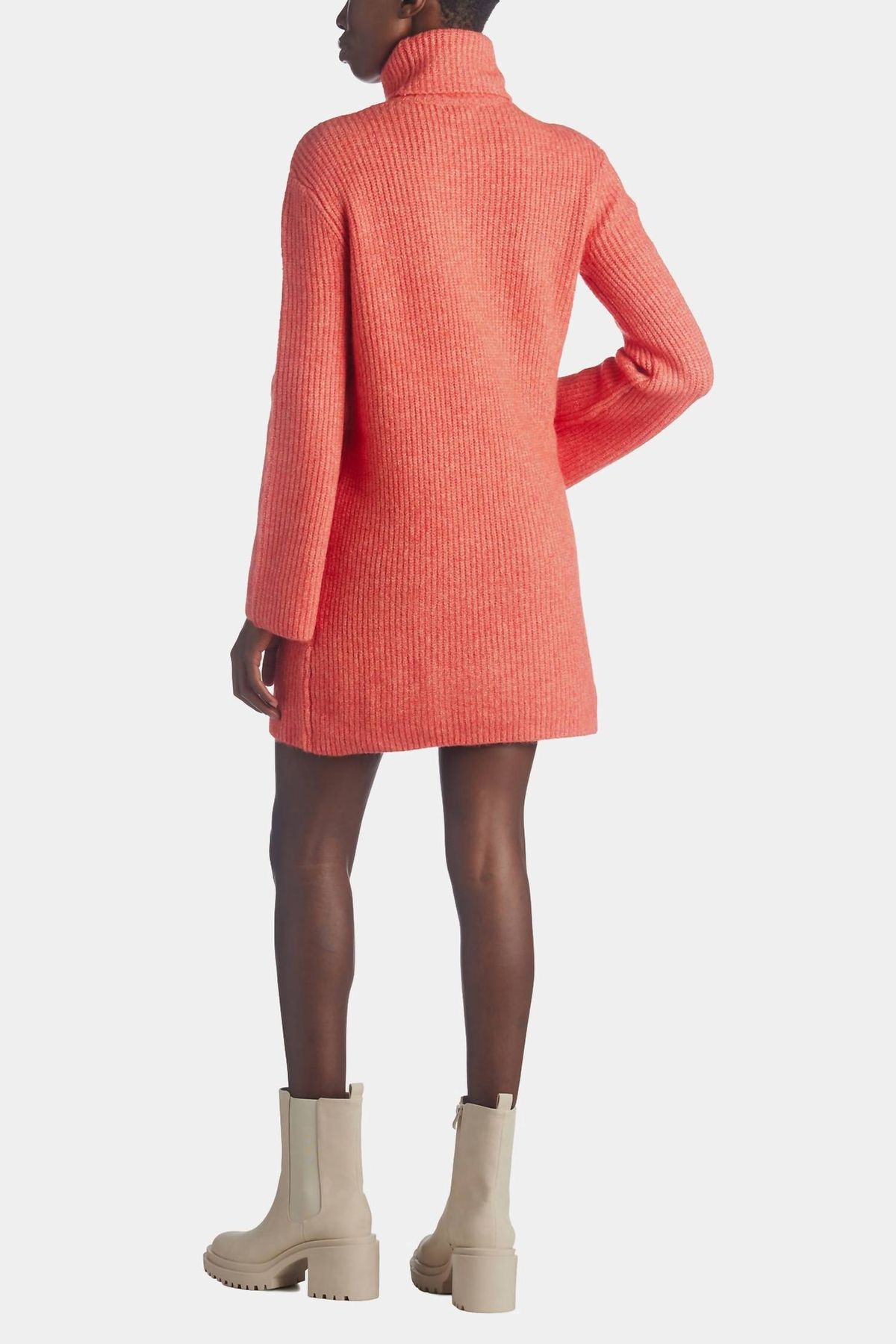 Style 1-1541595989-2901 STEVE MADDEN Size M Long Sleeve Orange Cocktail Dress on Queenly