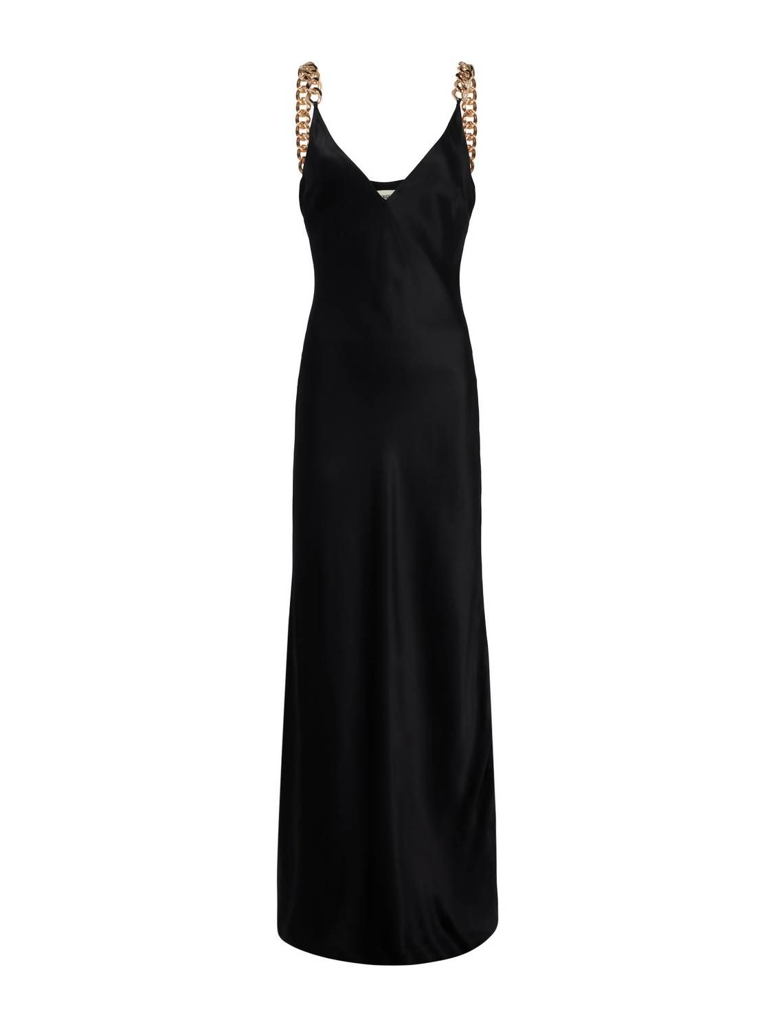 Style 1-1547655571-1901 L'Agence Size 6 Satin Black Side Slit Dress on Queenly
