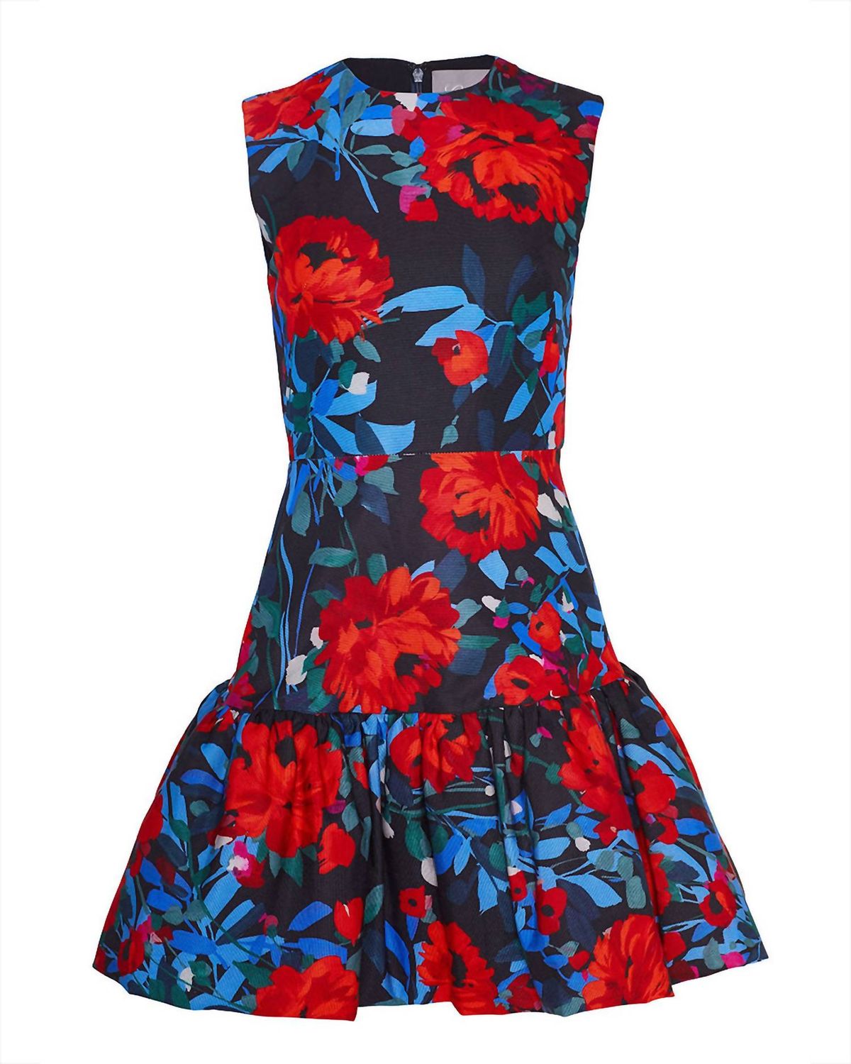 Style 1-1875543749-2168 Lela Rose Size 8 Floral Black Cocktail Dress on Queenly