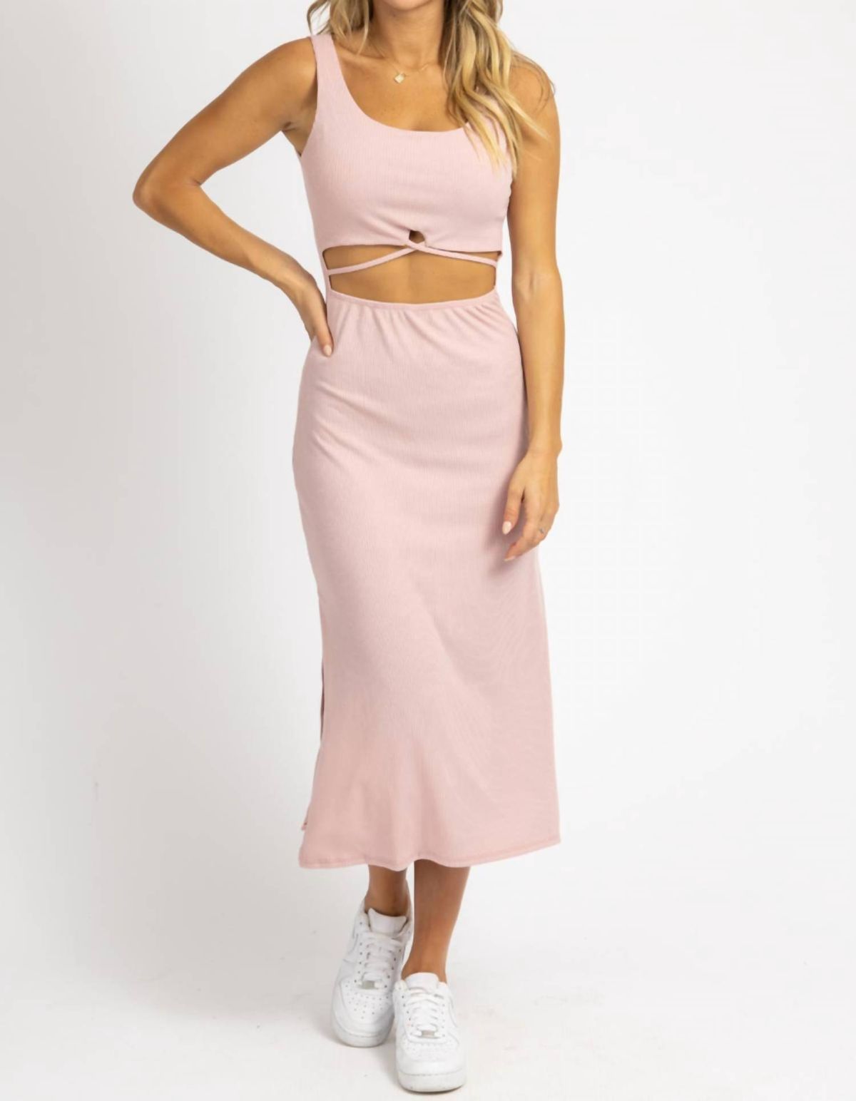 Style 1-187826693-2696 Peach Love Size L Pink Cocktail Dress on Queenly
