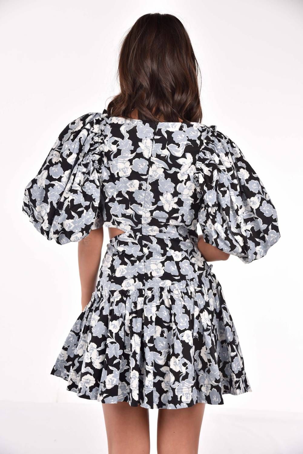 Style 1-2083136527-3472 Sofie the Label Size S Floral Black Cocktail Dress on Queenly