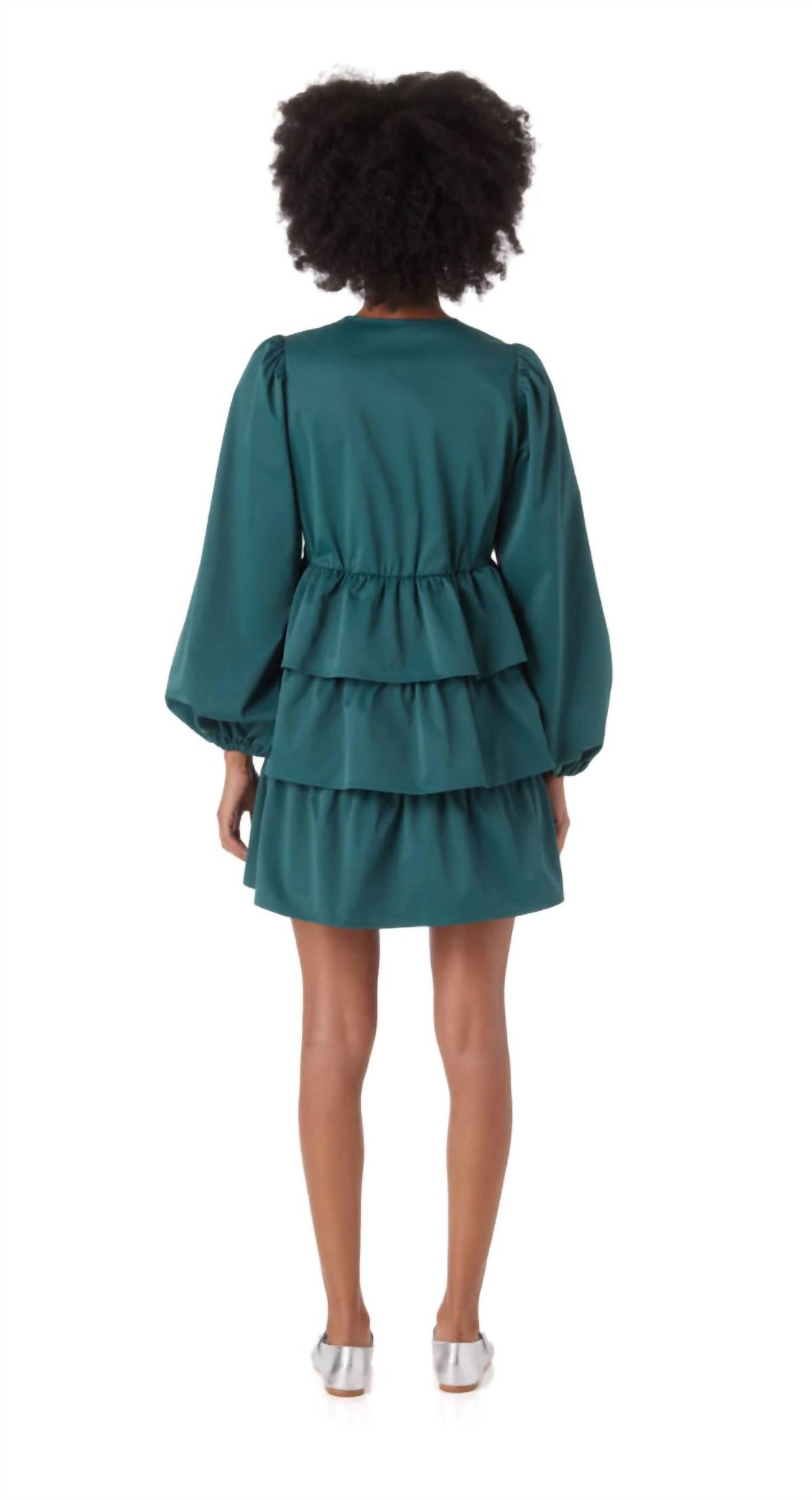 Style 1-2094095718-2578 Crosby by Mollie Burch Size XL Nightclub Long Sleeve Green Cocktail Dress on Queenly