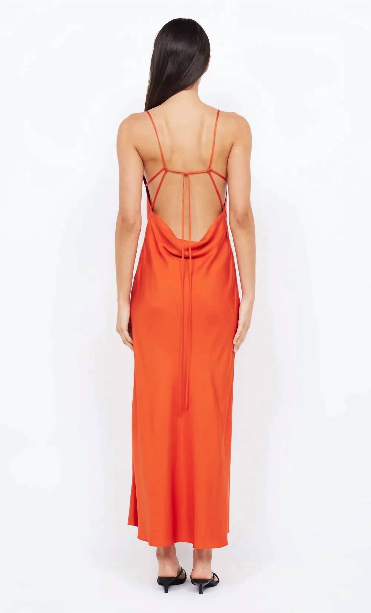 Style 1-2135606650-1901 BEC + BRIDGE Size 6 Orange Side Slit Dress on Queenly