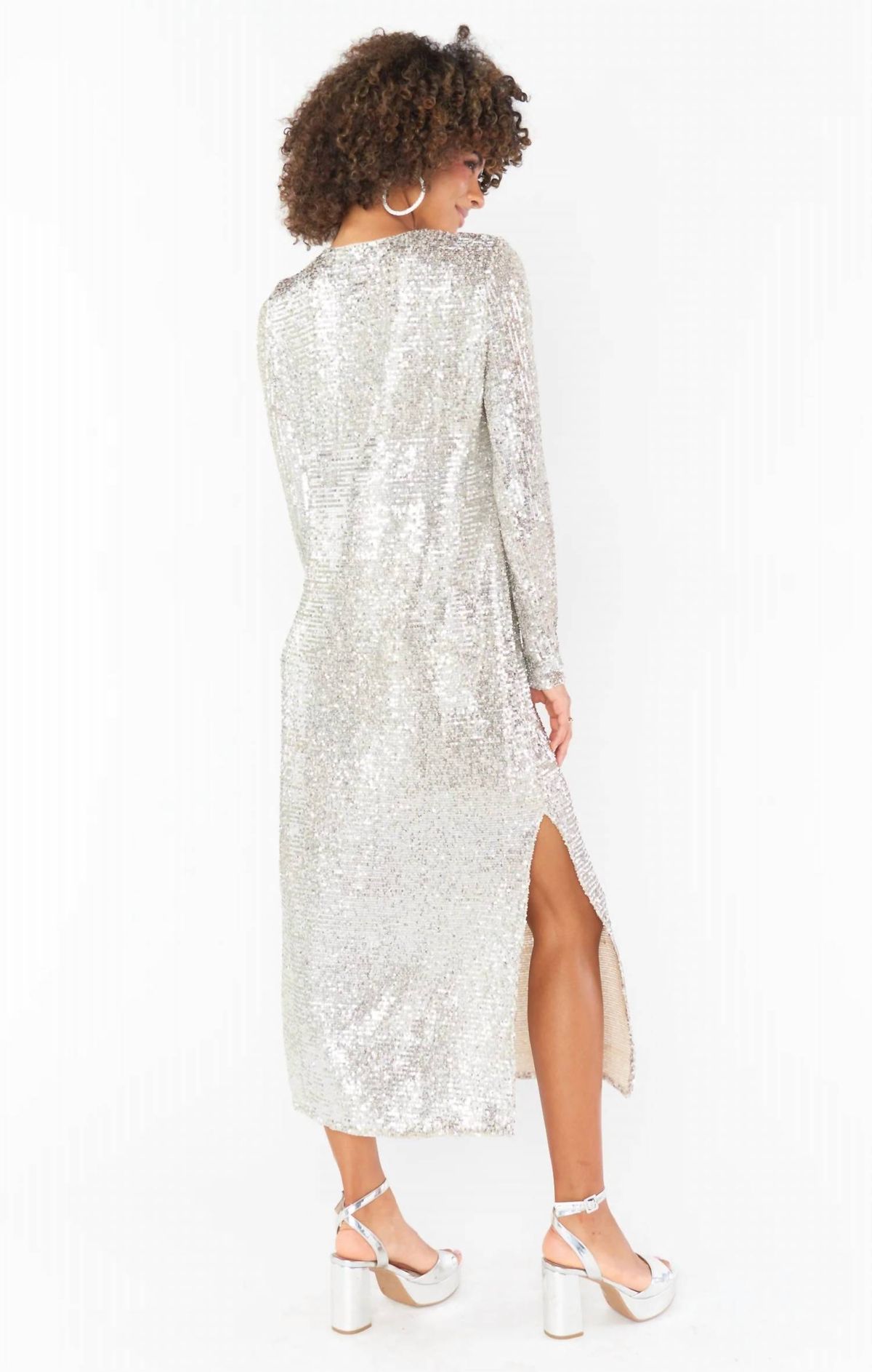 Style 1-2370962229-3236 Show Me Your Mumu Size S Silver Cocktail Dress on Queenly