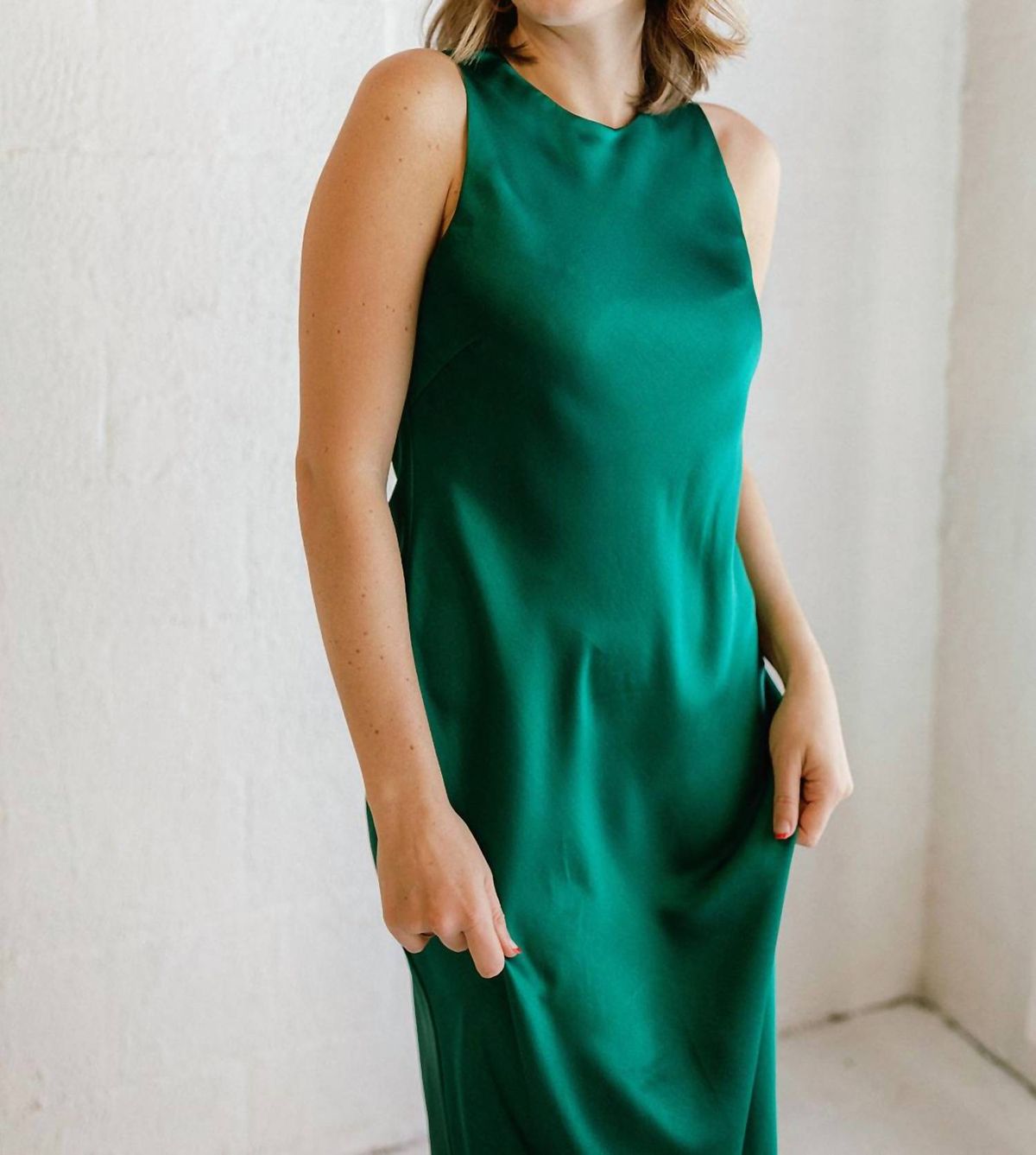 Style 1-2382227909-2901 LUCY PARIS Size M High Neck Emerald Green Cocktail Dress on Queenly