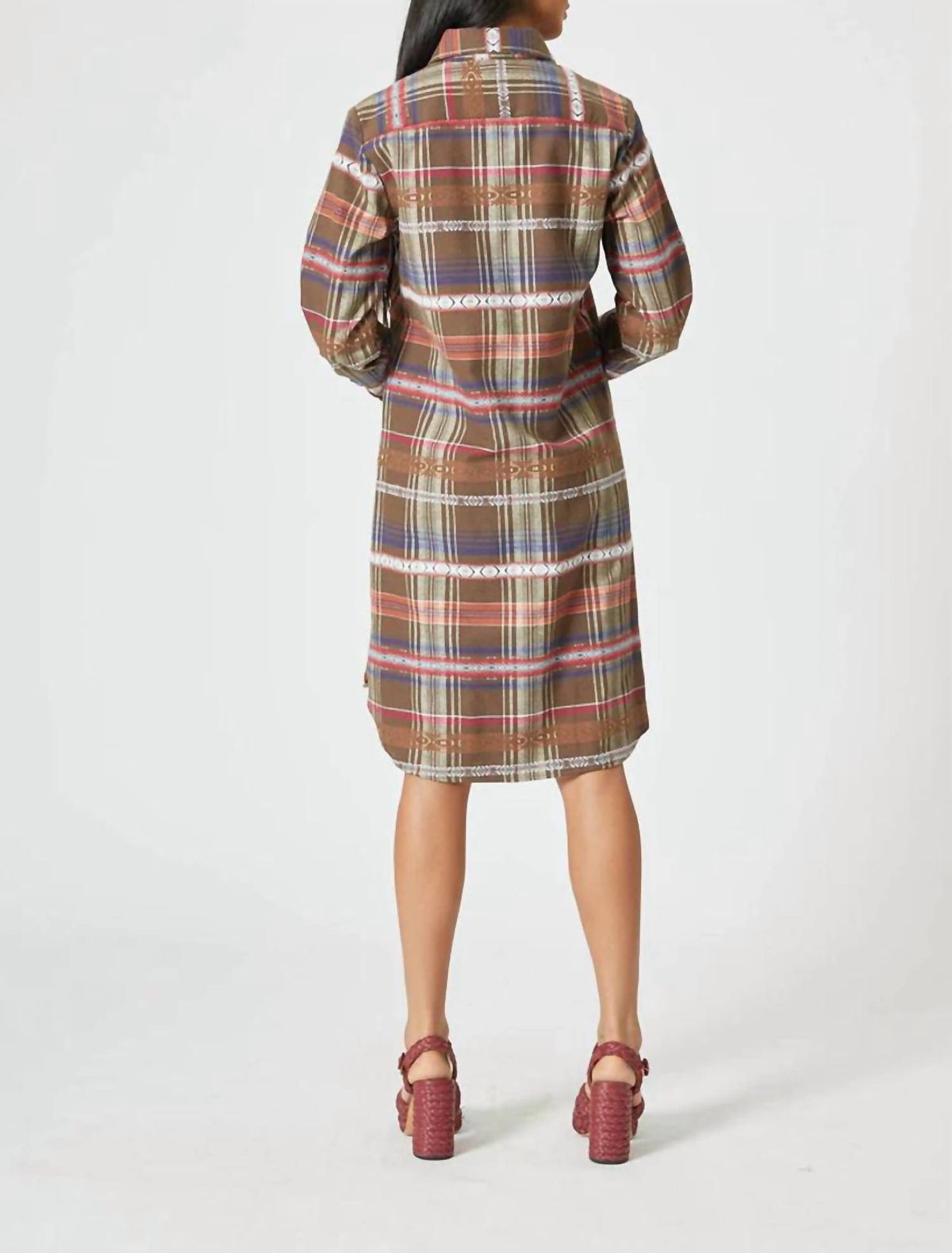 Style 1-2782231120-3775 THE SHIRT Size XL Brown Cocktail Dress on Queenly