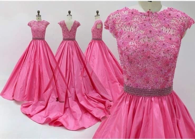 Style Custom Jovani Size 0 Pageant Pink A-line Dress on Queenly