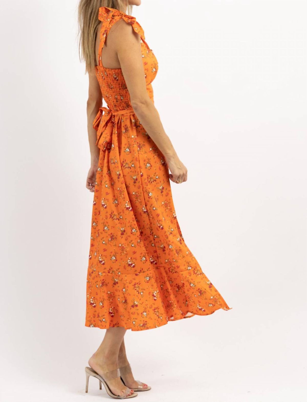 Style 1-3050424136-2696 oneeleven Size L Orange Cocktail Dress on Queenly