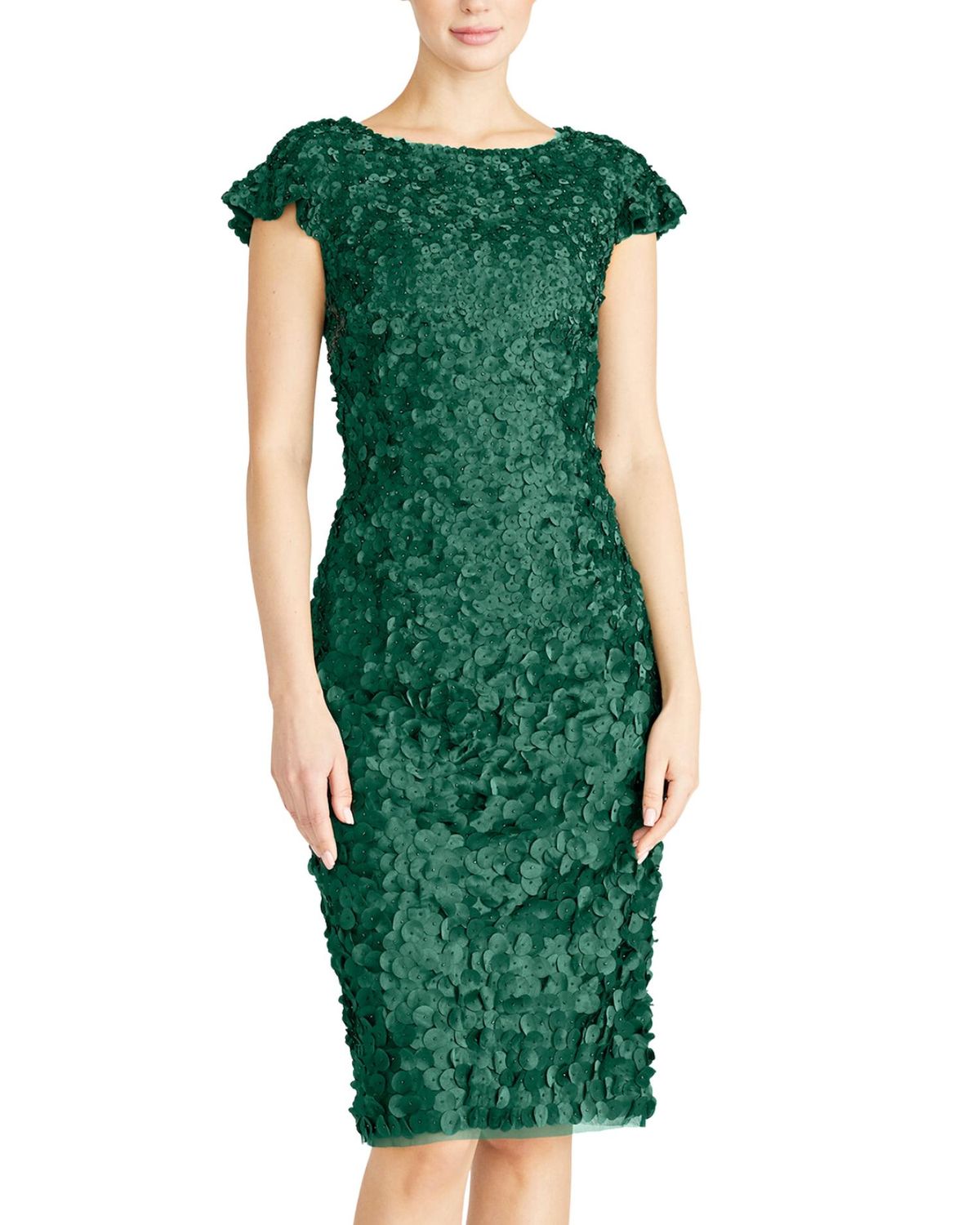 Style 1-3078476105-98 THEIA Size 10 Green Cocktail Dress on Queenly