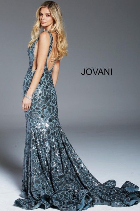 Style 61229 Jovani Size 2 Green Mermaid Dress on Queenly