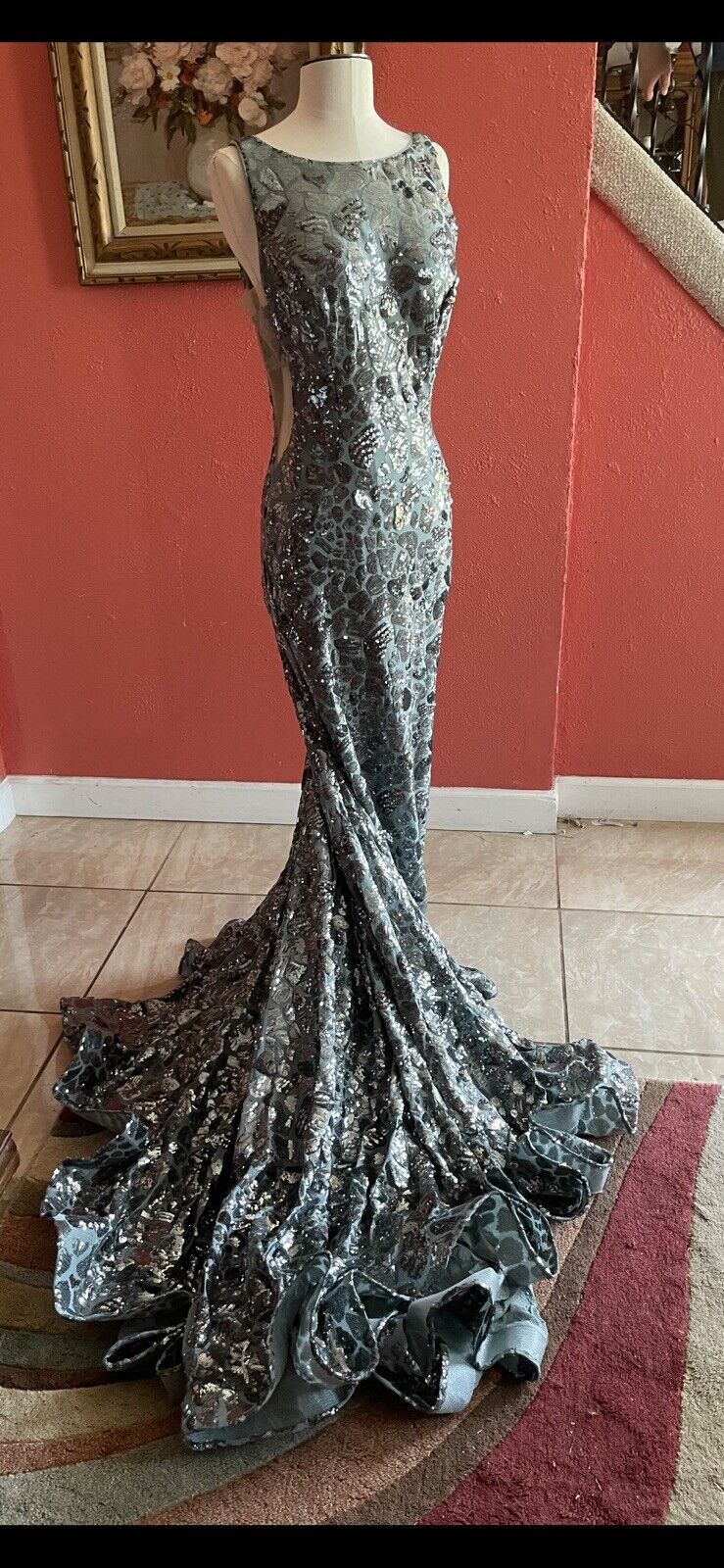Style 61229 Jovani Size 2 Green Mermaid Dress on Queenly