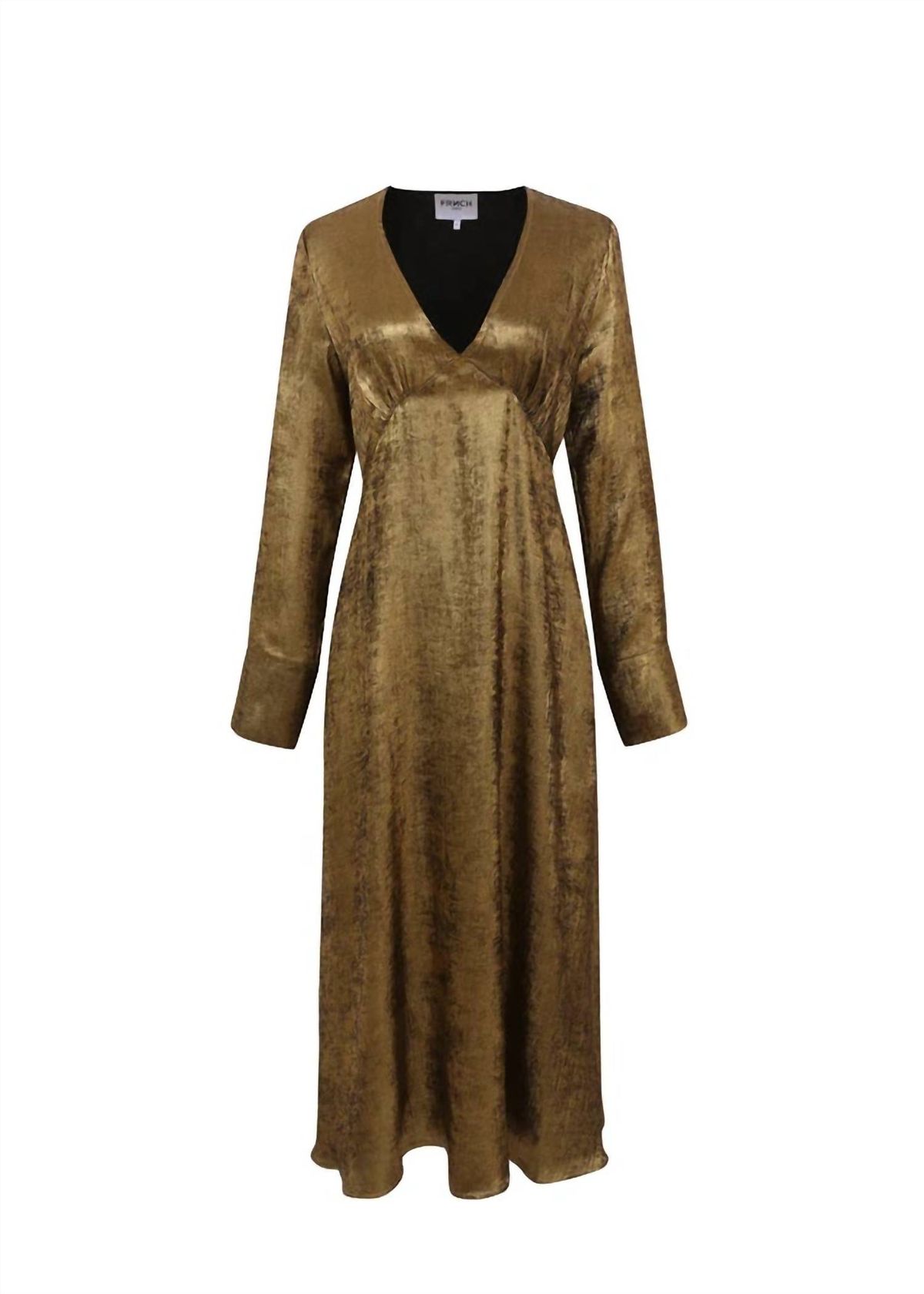 Style 1-3227802915-3011 FRNCH Size M Gold Floor Length Maxi on Queenly