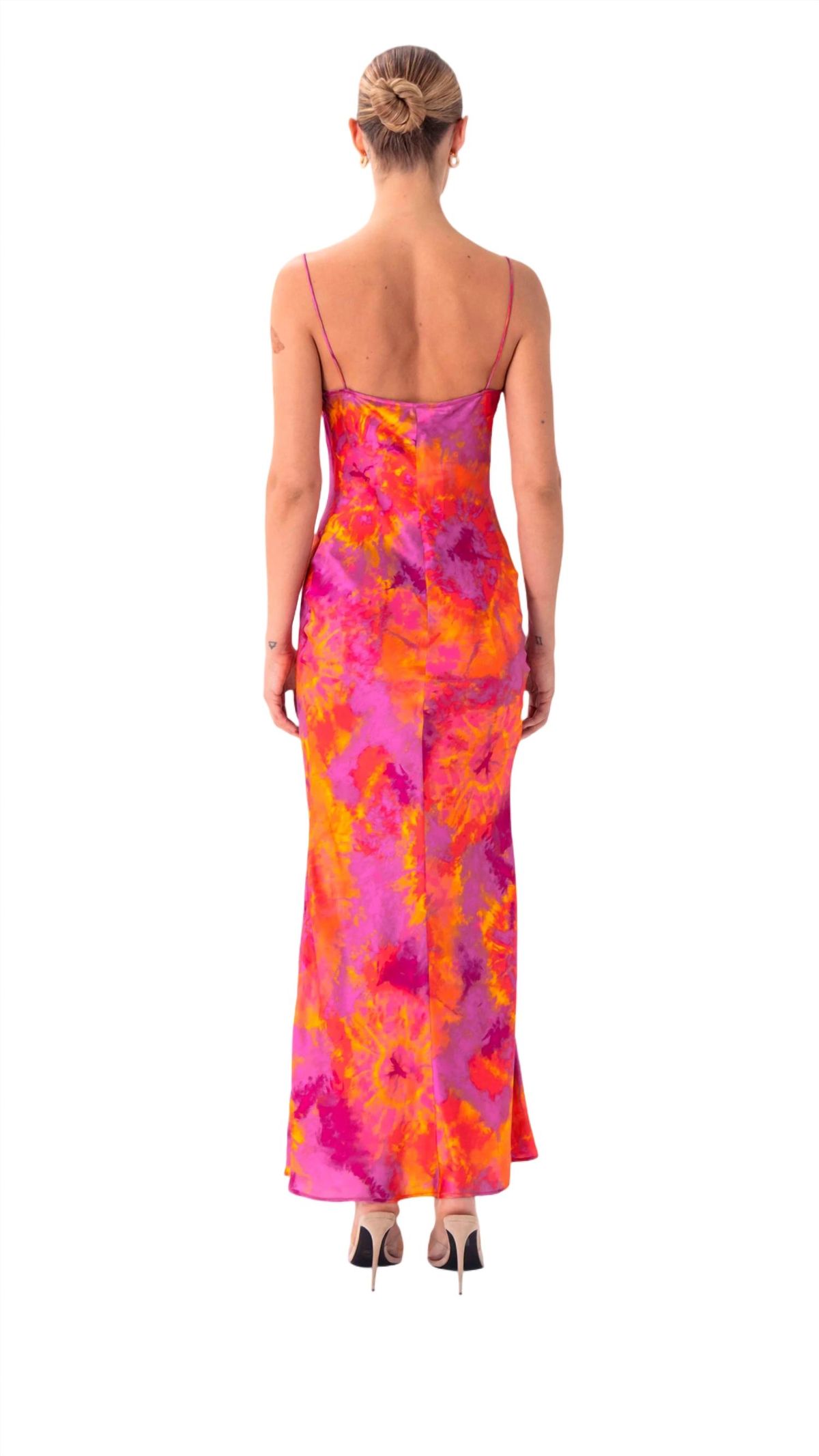 Style 1-3630391885-3471 RONNY KOBO Size S Satin Pink Floor Length Maxi on Queenly