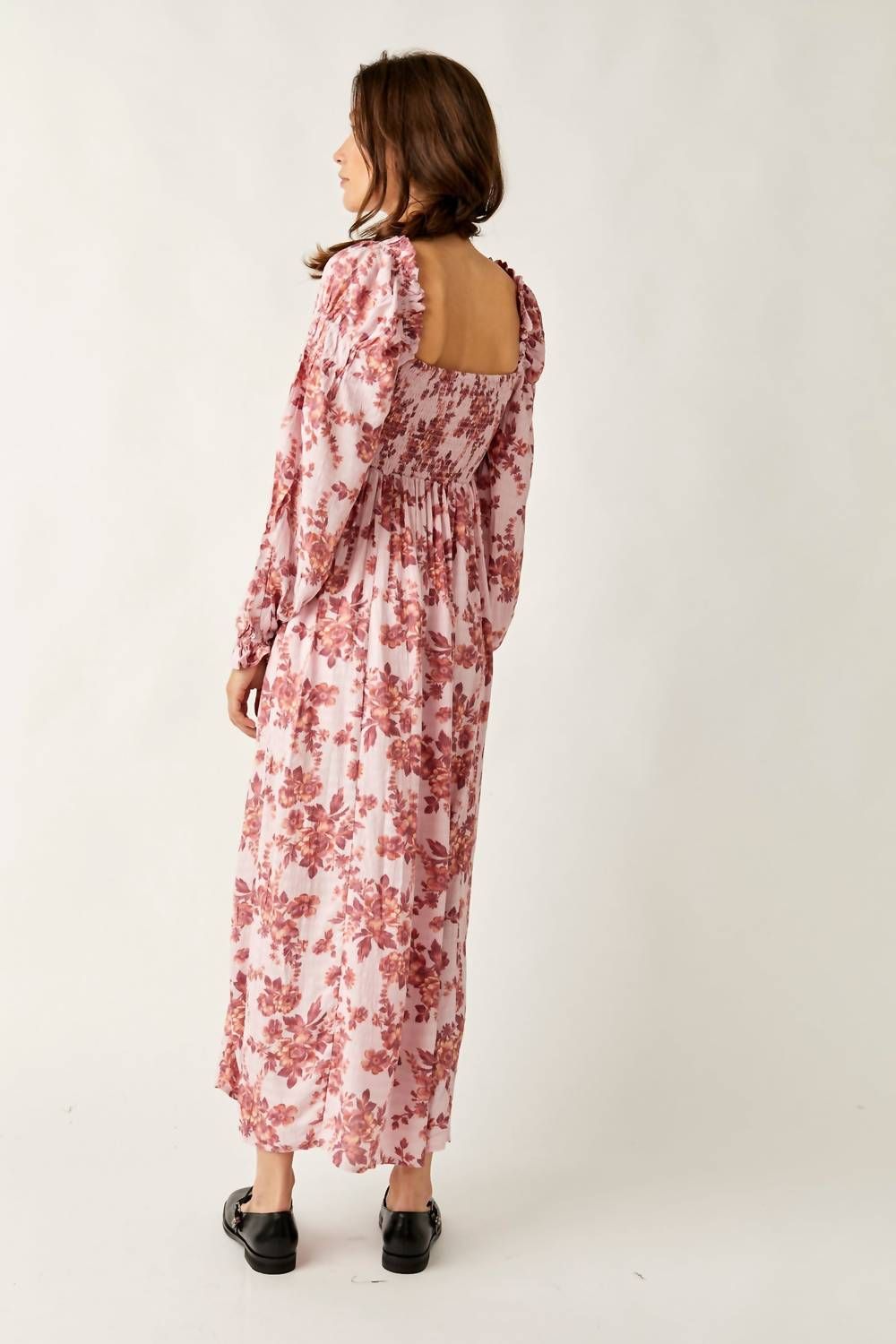 Style 1-4019263232-3236 Free People Size S Wedding Guest Floral Pink Cocktail Dress on Queenly