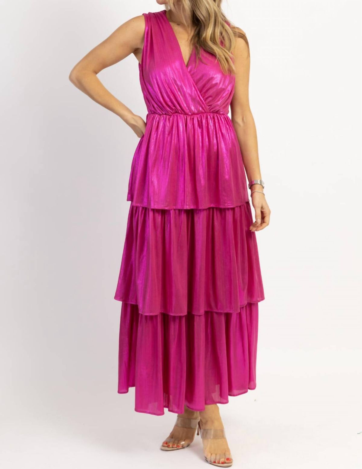 Style 1-644952701-2696 Strut & Bolt Size L Pink Floor Length Maxi on Queenly
