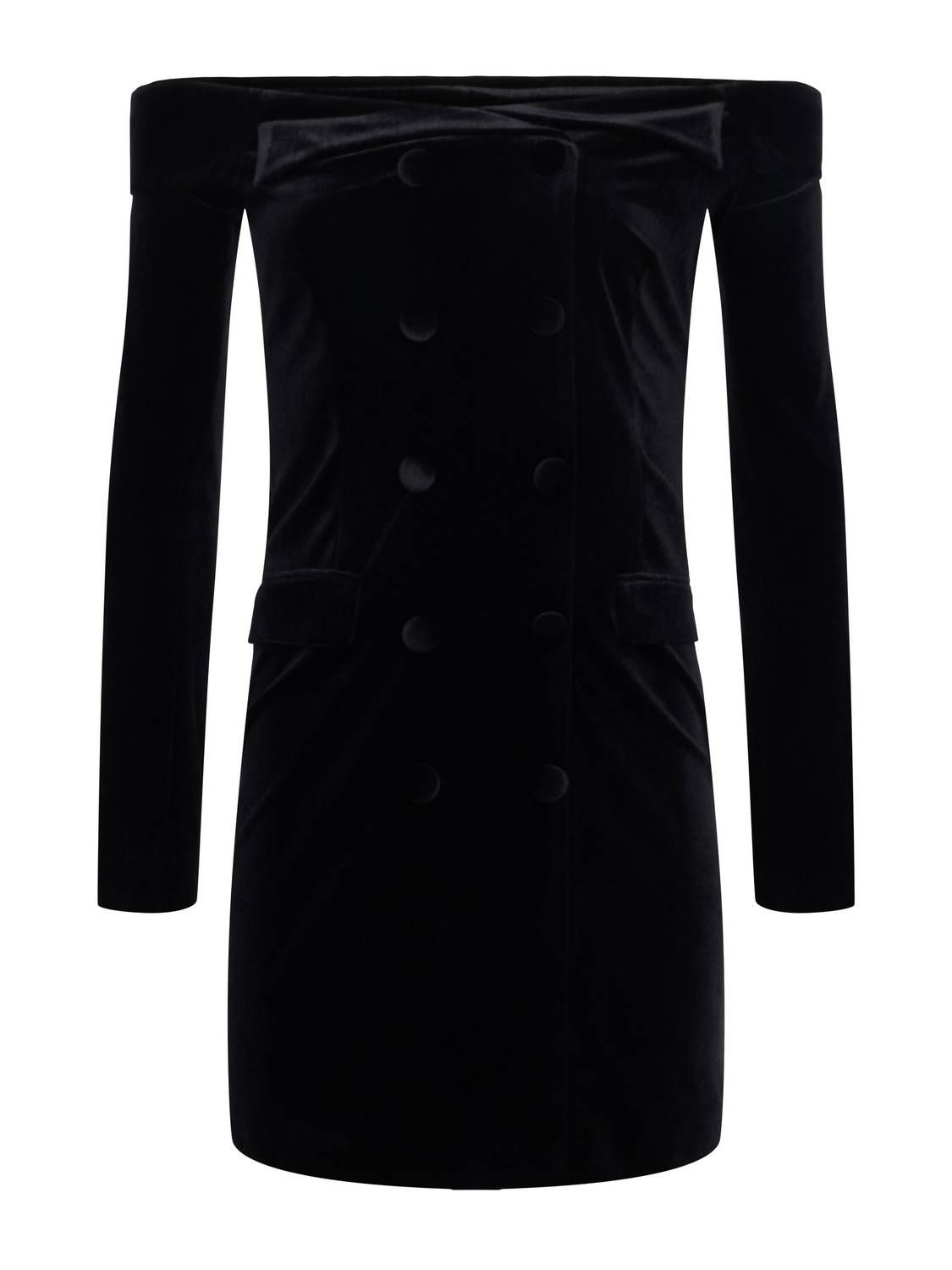Style 1-645331829-2168 L'Agence Size 8 Long Sleeve Velvet Black Cocktail Dress on Queenly