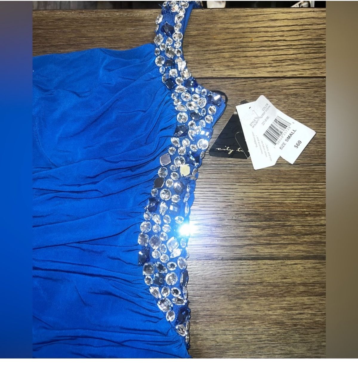 Size S Prom One Shoulder Blue Cocktail Dress on Queenly