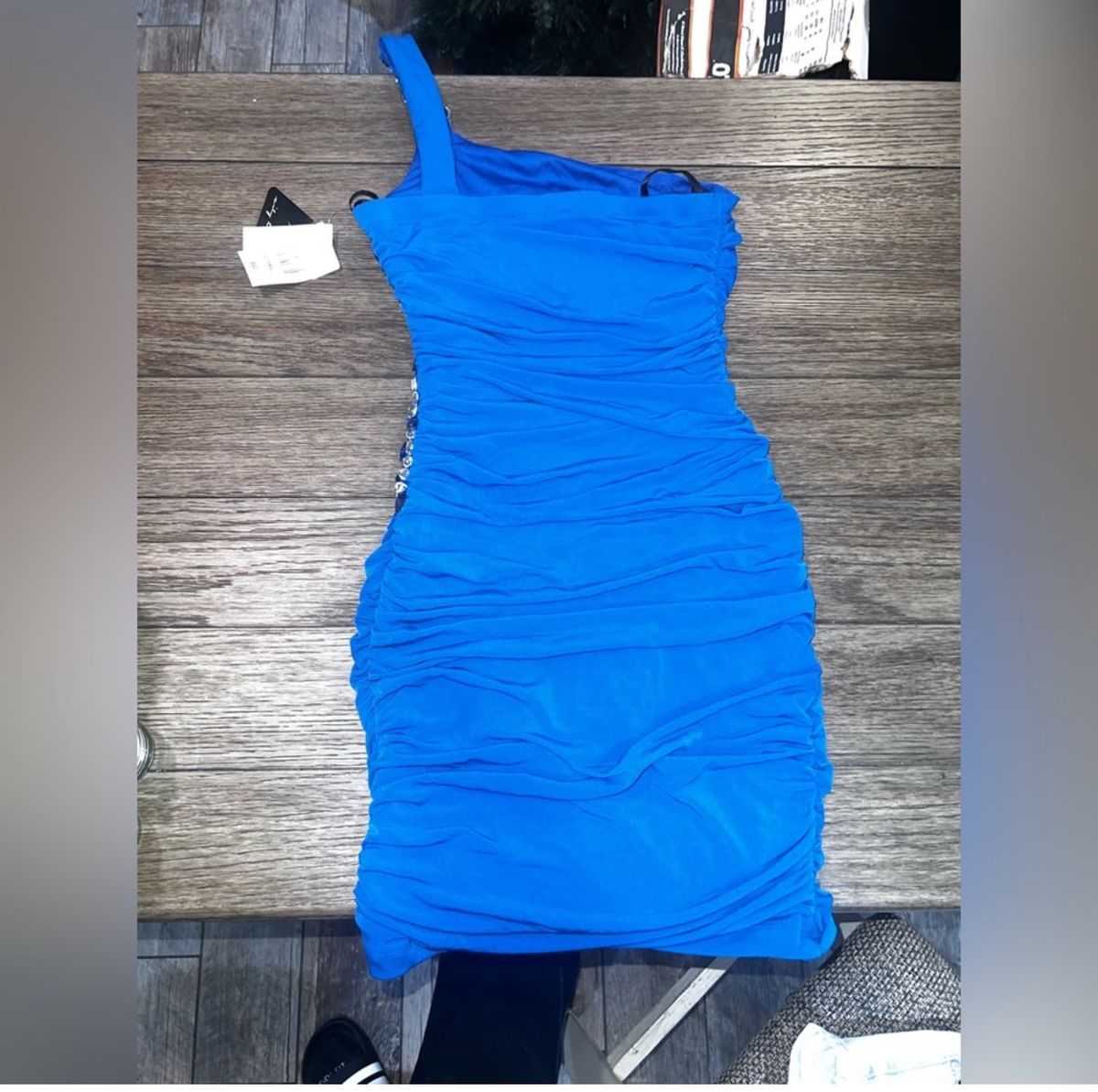 Size S Prom One Shoulder Blue Cocktail Dress on Queenly