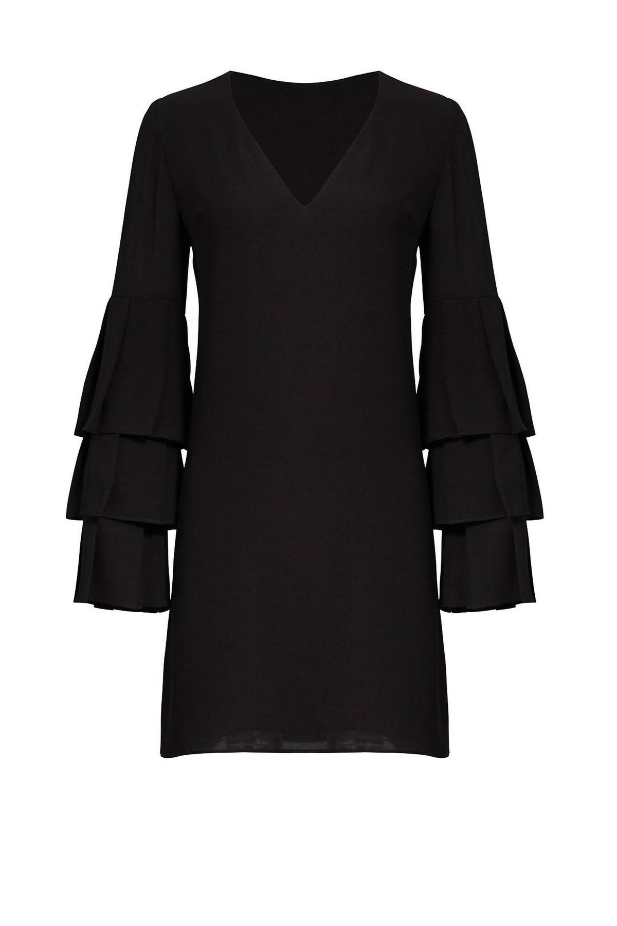 Style 1-2003380273-3236-1 Bailey 44 Size S Long Sleeve Satin Black Cocktail Dress on Queenly