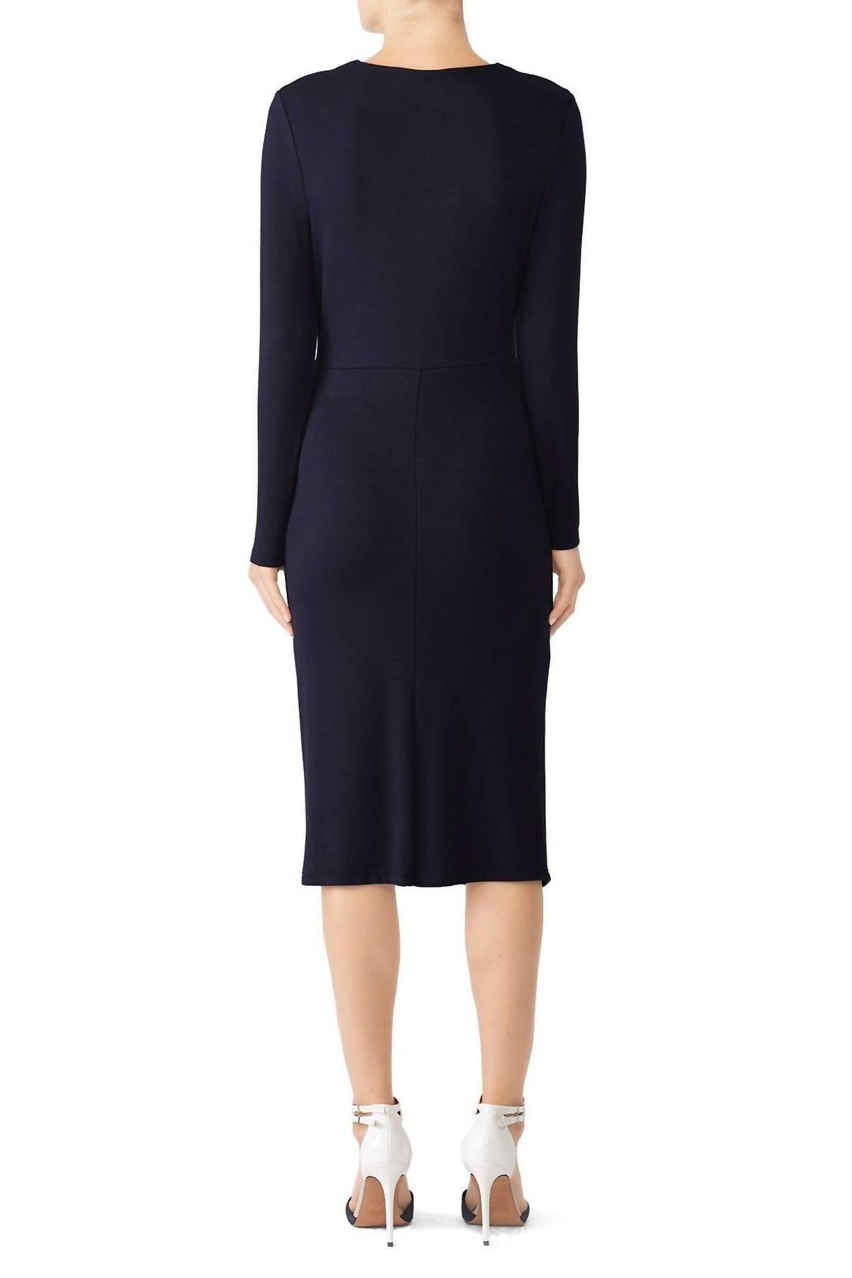 Style 1-3029719928-3855-1 cupcakes and cashmere Size XS Long Sleeve Navy Blue Cocktail Dress on Queenly
