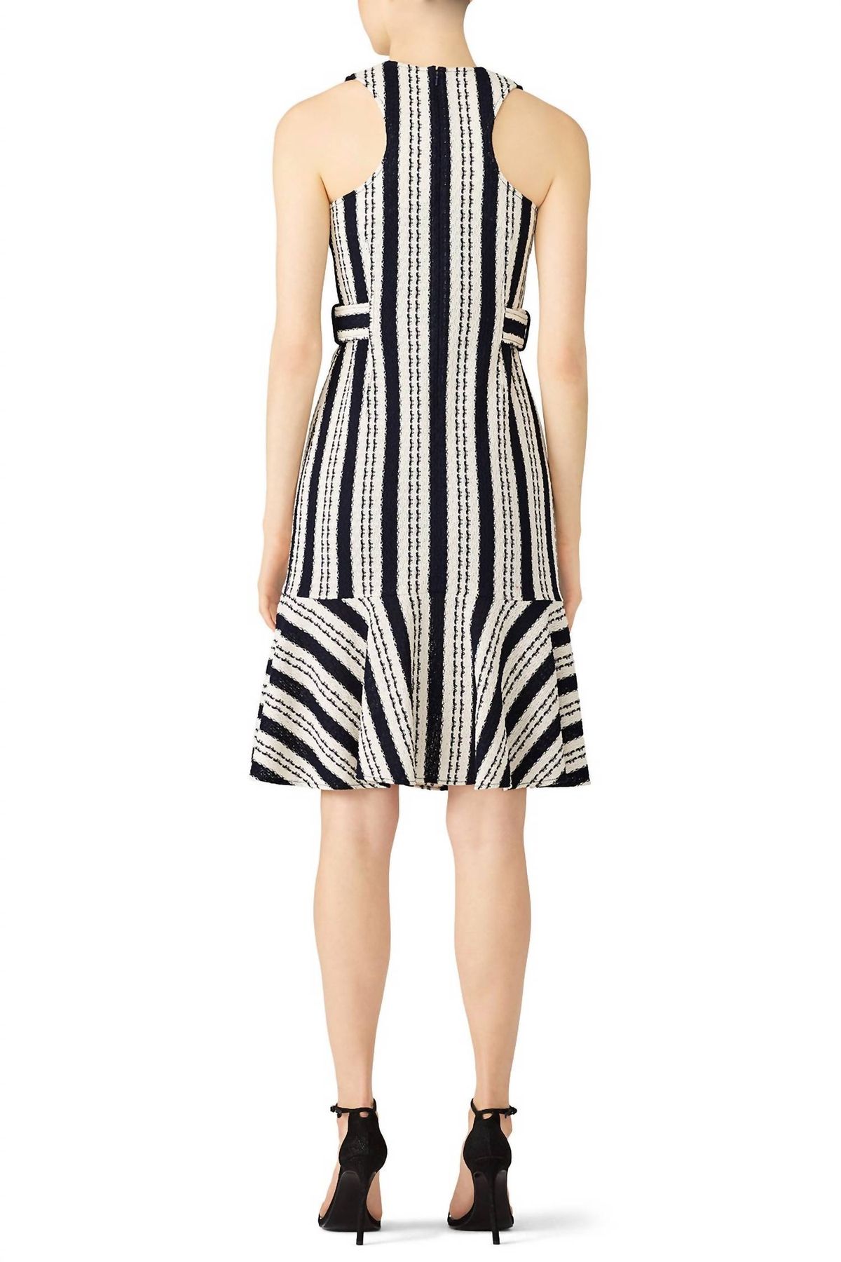 Style 1-3519185761-1572-1 Derek Lam 10 Crosby Plus Size 42 Navy White Cocktail Dress on Queenly