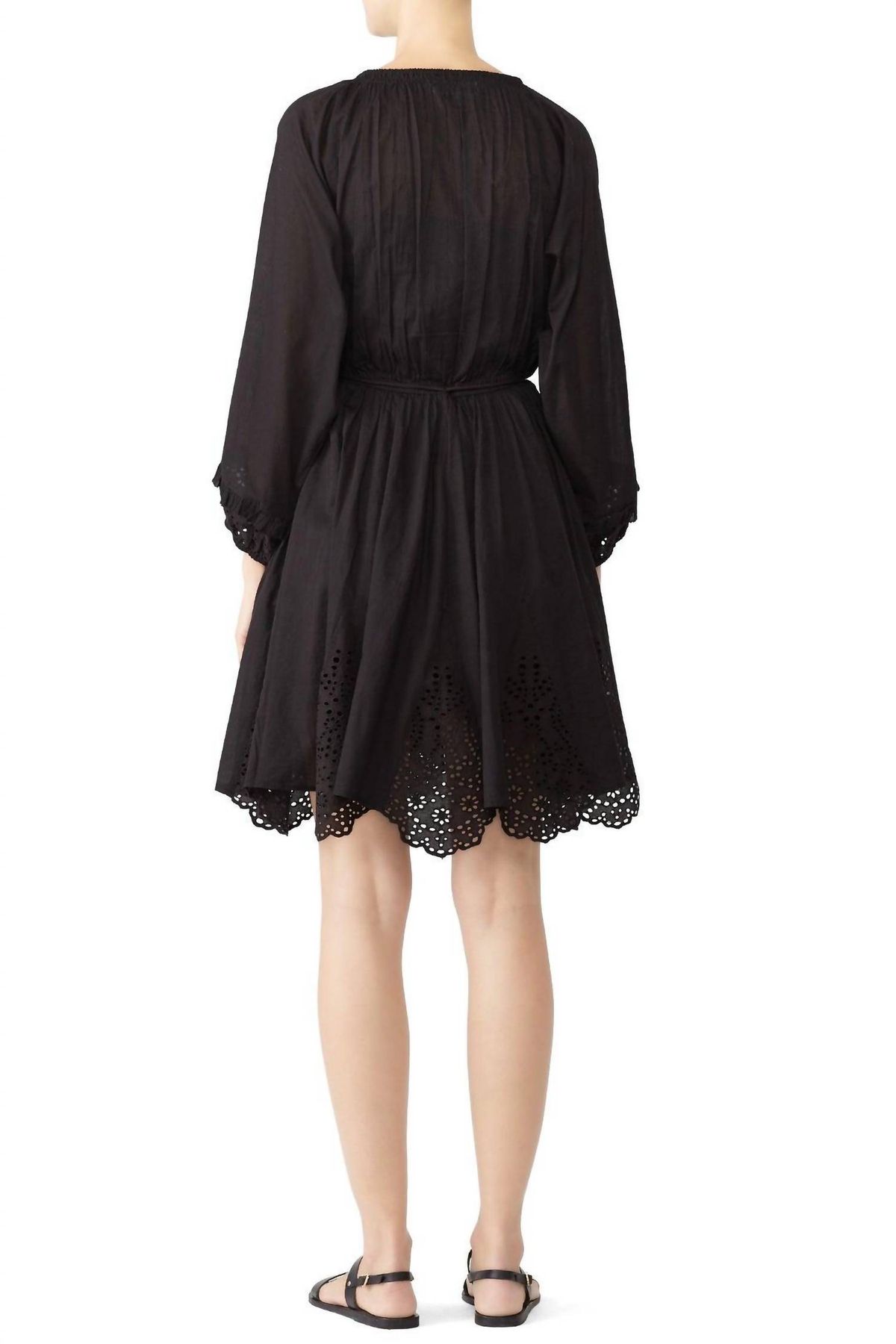 Style 1-524069279-1498-1 APIECE APART Size 4 Long Sleeve Black Cocktail Dress on Queenly