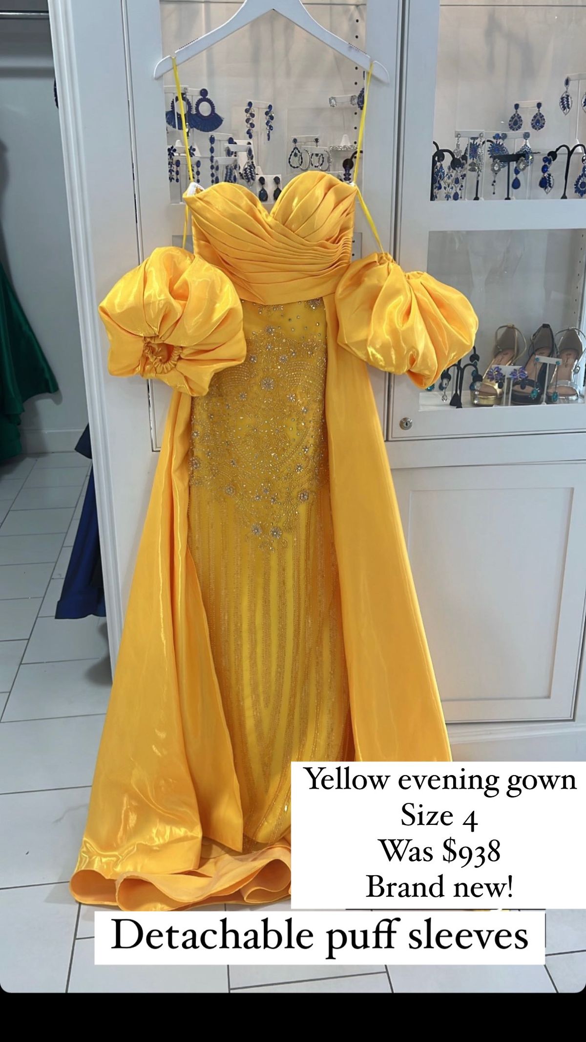 Johnathan Kayne Size 4 Pageant Yellow Floor Length Maxi on Queenly