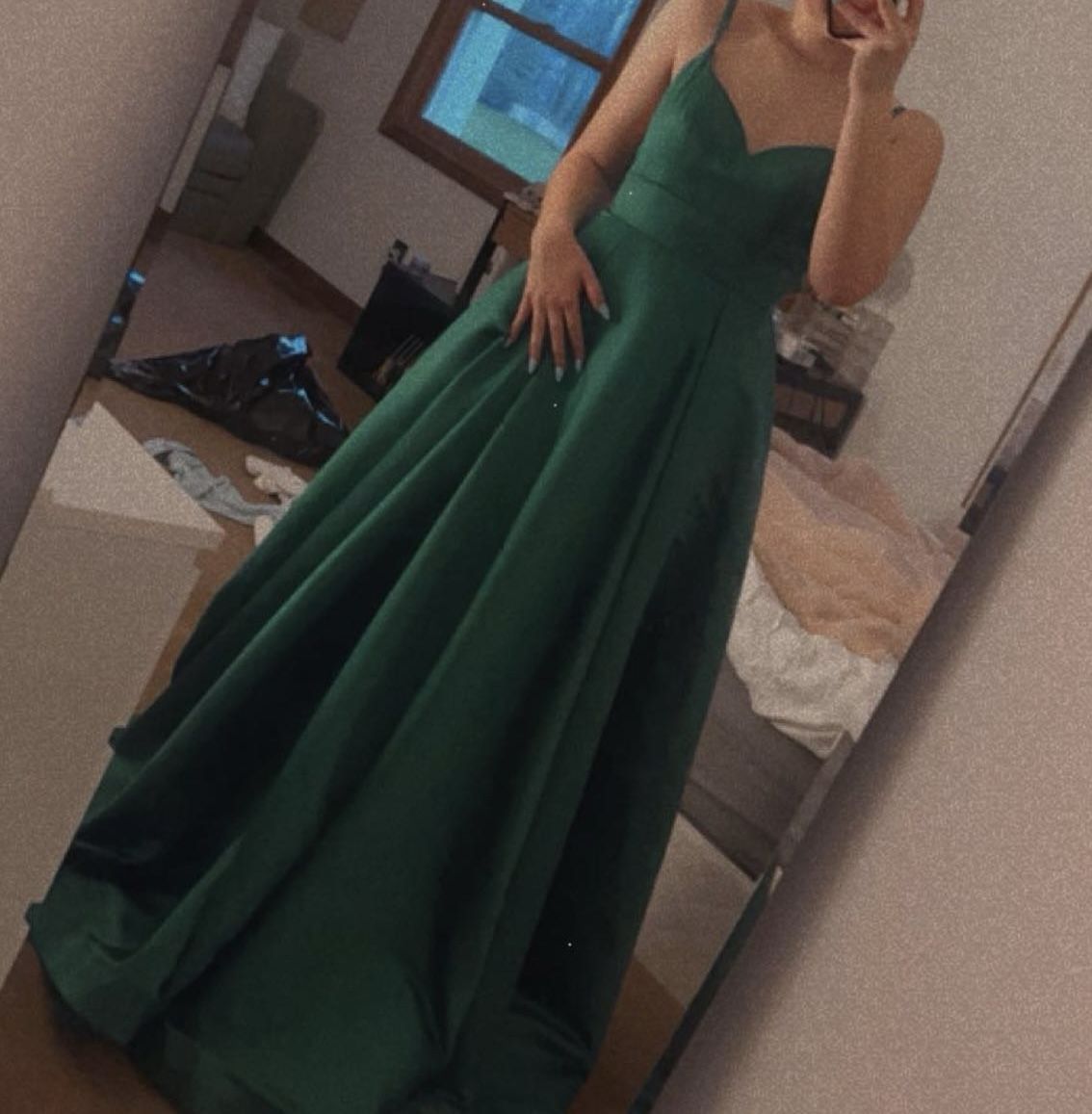 Size 4 Green Ball Gown on Queenly