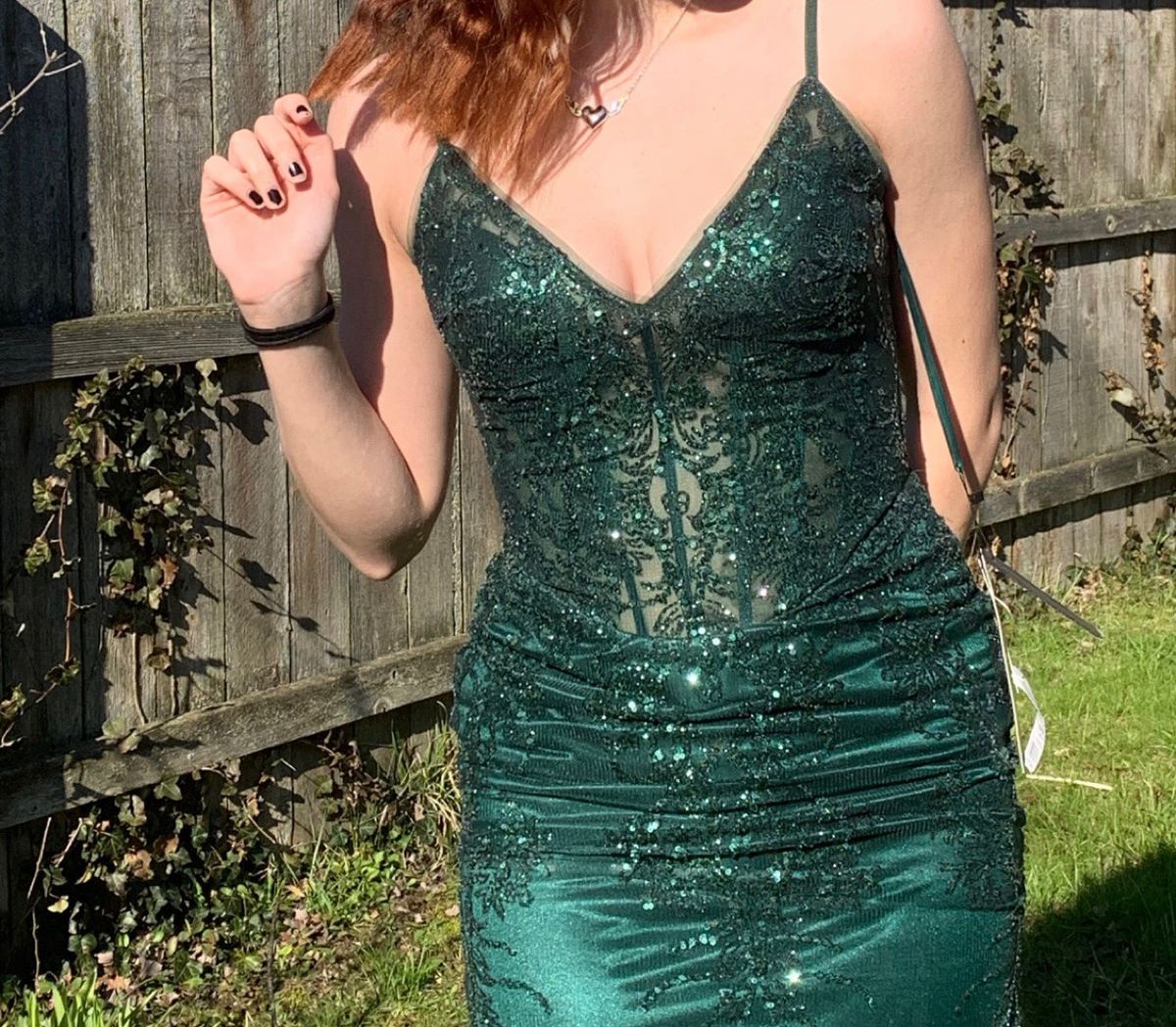 Cinderella Divine Size 6 Prom Emerald Green Mermaid Dress on Queenly