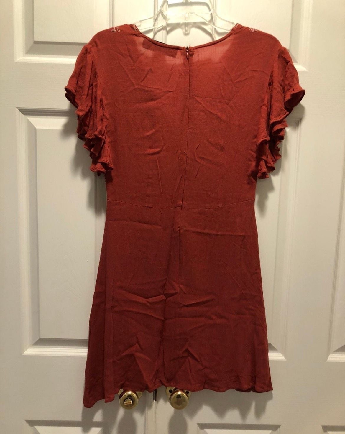 Francesca’s Size M Floral Red Cocktail Dress on Queenly