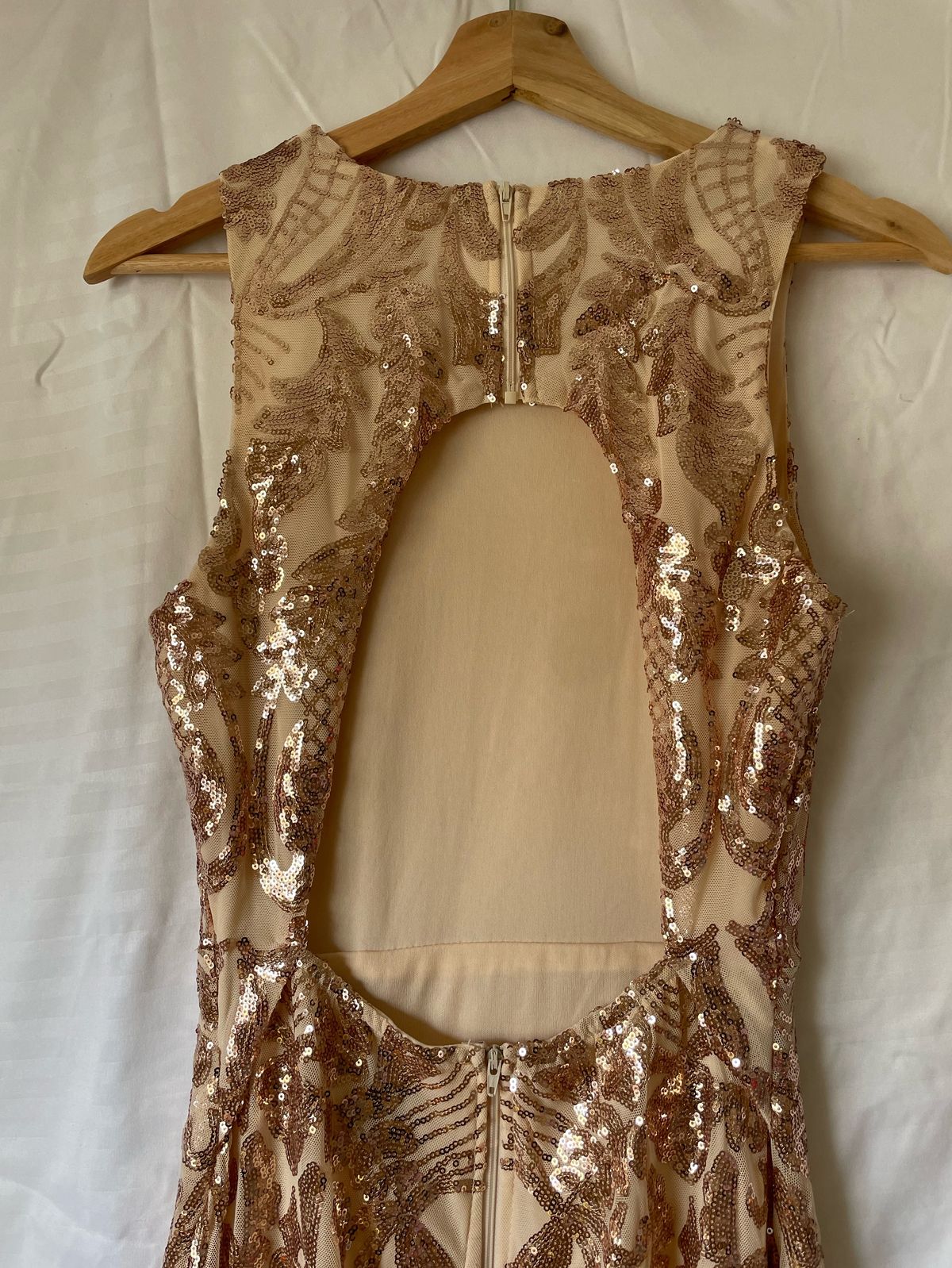 Windsor Size M Prom Nude Side Slit Dress on Queenly