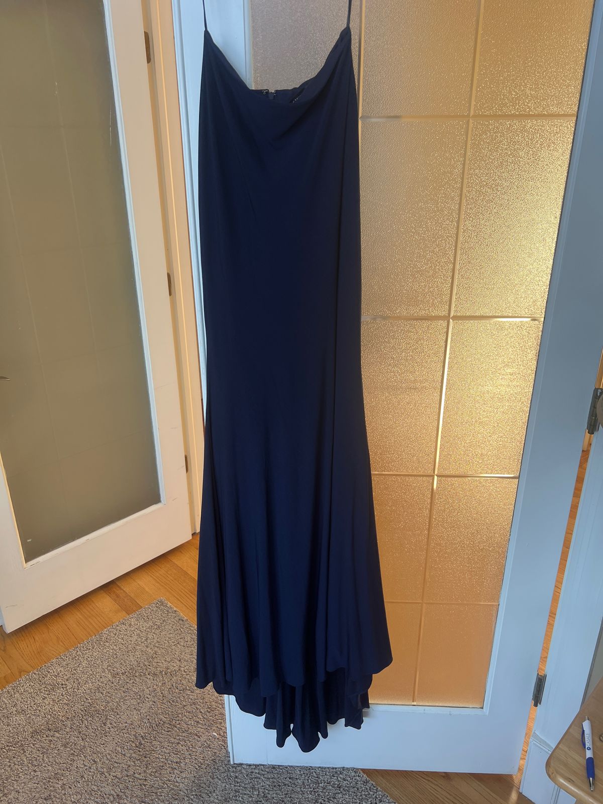Alyce Paris Size 4 Prom Halter Blue Floor Length Maxi on Queenly