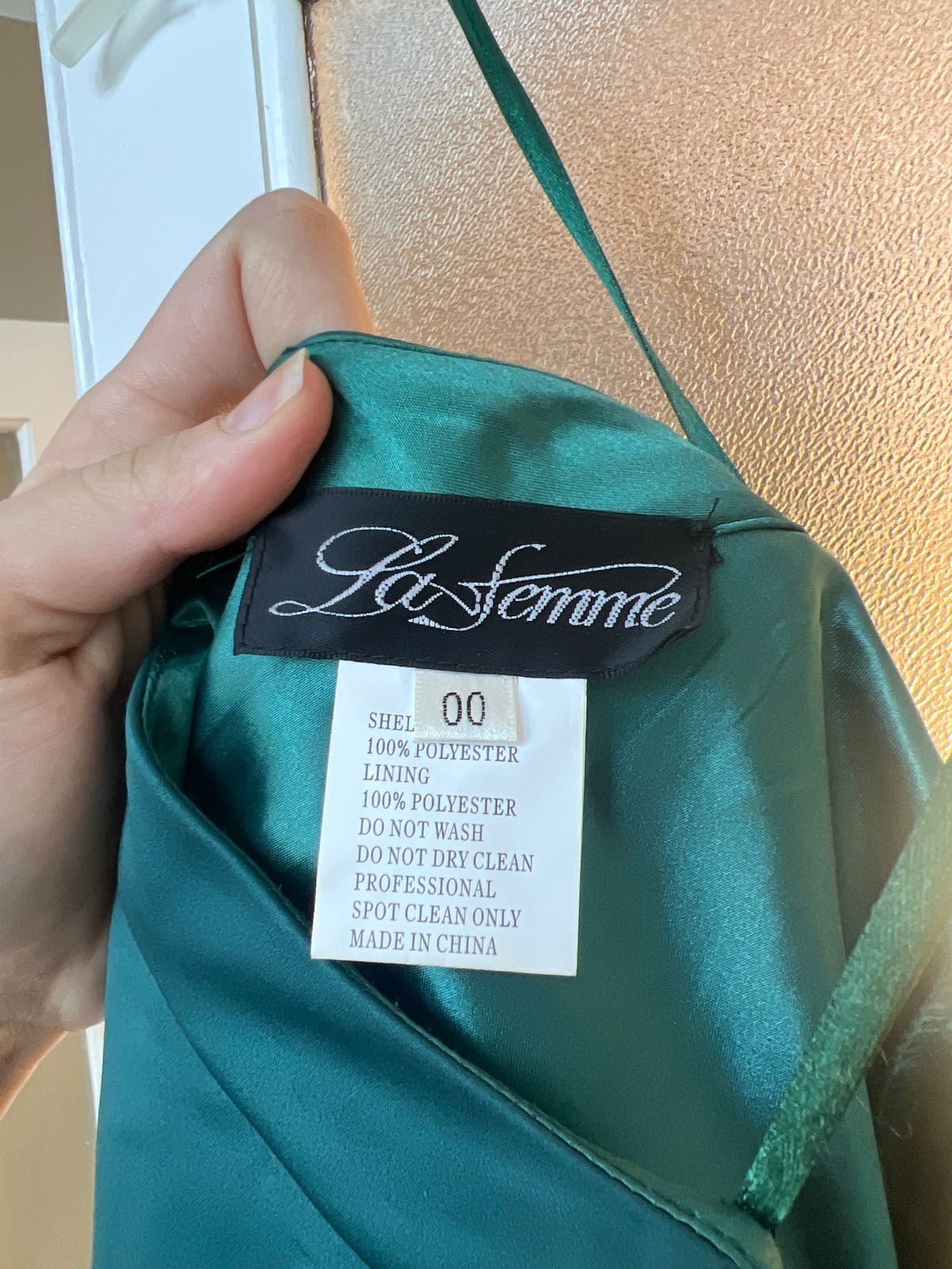 La Femme Size 00 Prom Green A-line Dress on Queenly