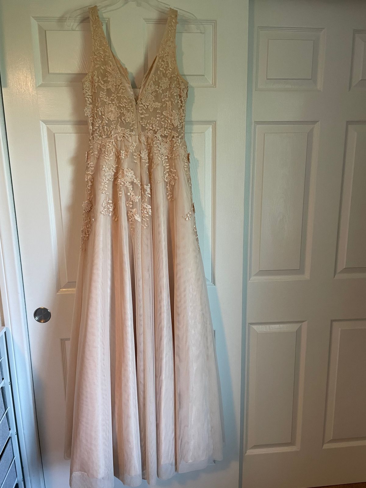 Size 4 Pageant Nude Ball Gown on Queenly