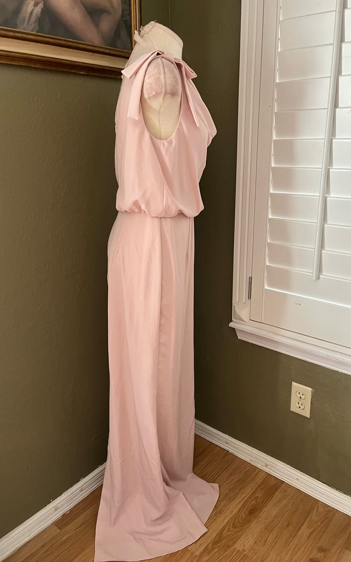 Adrianna Papell Size 4 Wedding Guest Strapless Pink A-line Dress on Queenly