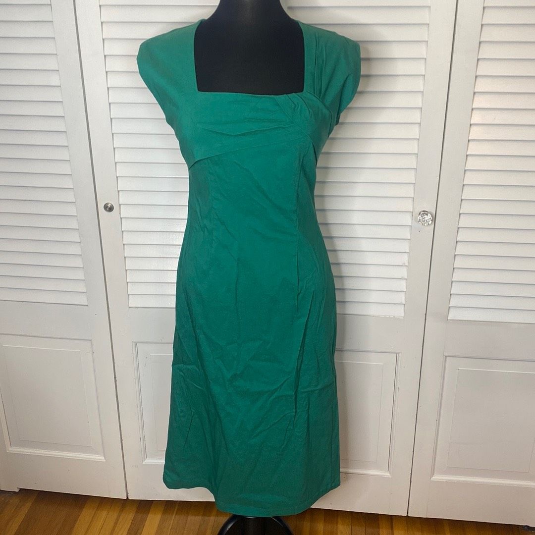 Bettie Page Size XL Cap Sleeve Green Cocktail Dress on Queenly