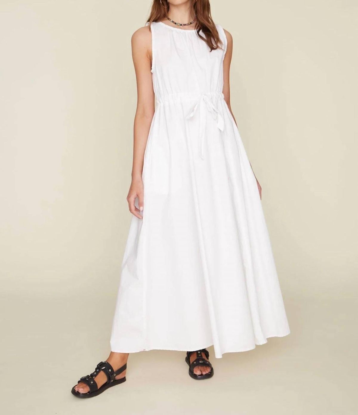 Style 1-1418014613-2791 XIRENA Size L White Floor Length Maxi on Queenly