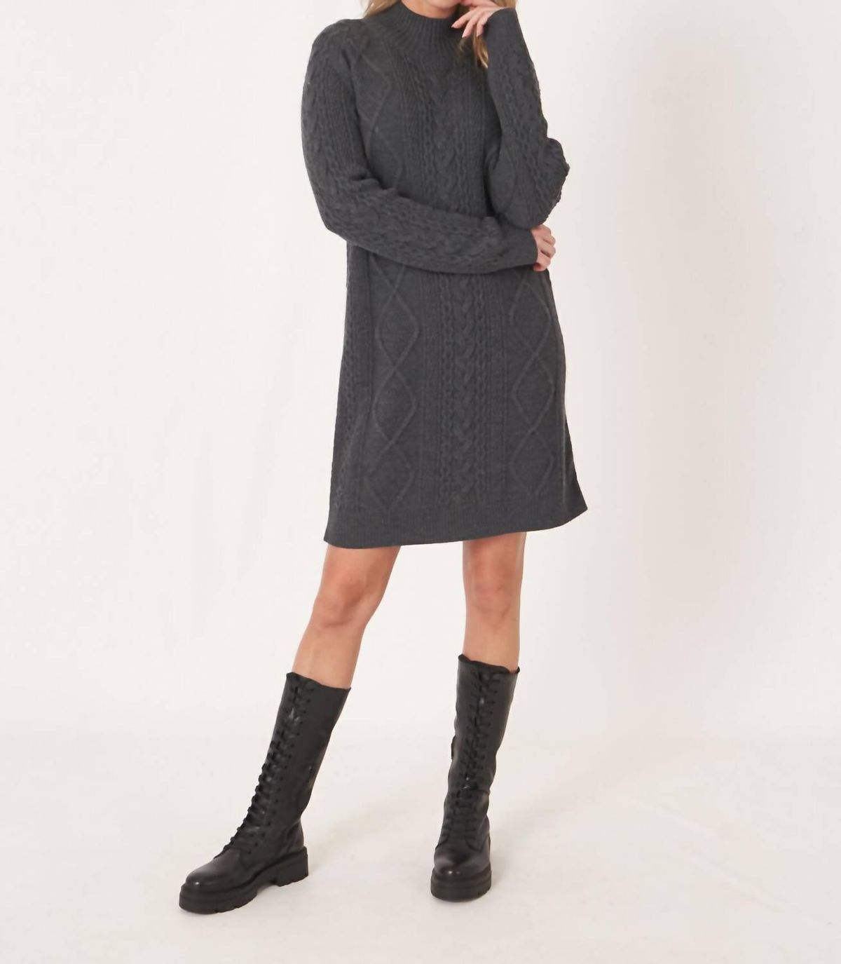 Style 1-1572233760-3775 REPEAT cashmere Size XL High Neck Gray Cocktail Dress on Queenly