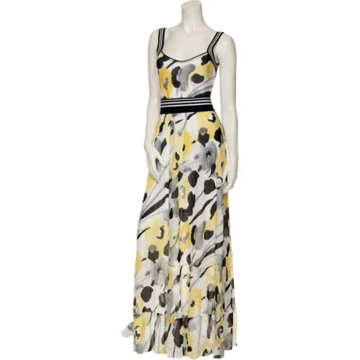 Style 1-1749501945-1572 Beate Heymann Plus Size 42 Floral Yellow Cocktail Dress on Queenly