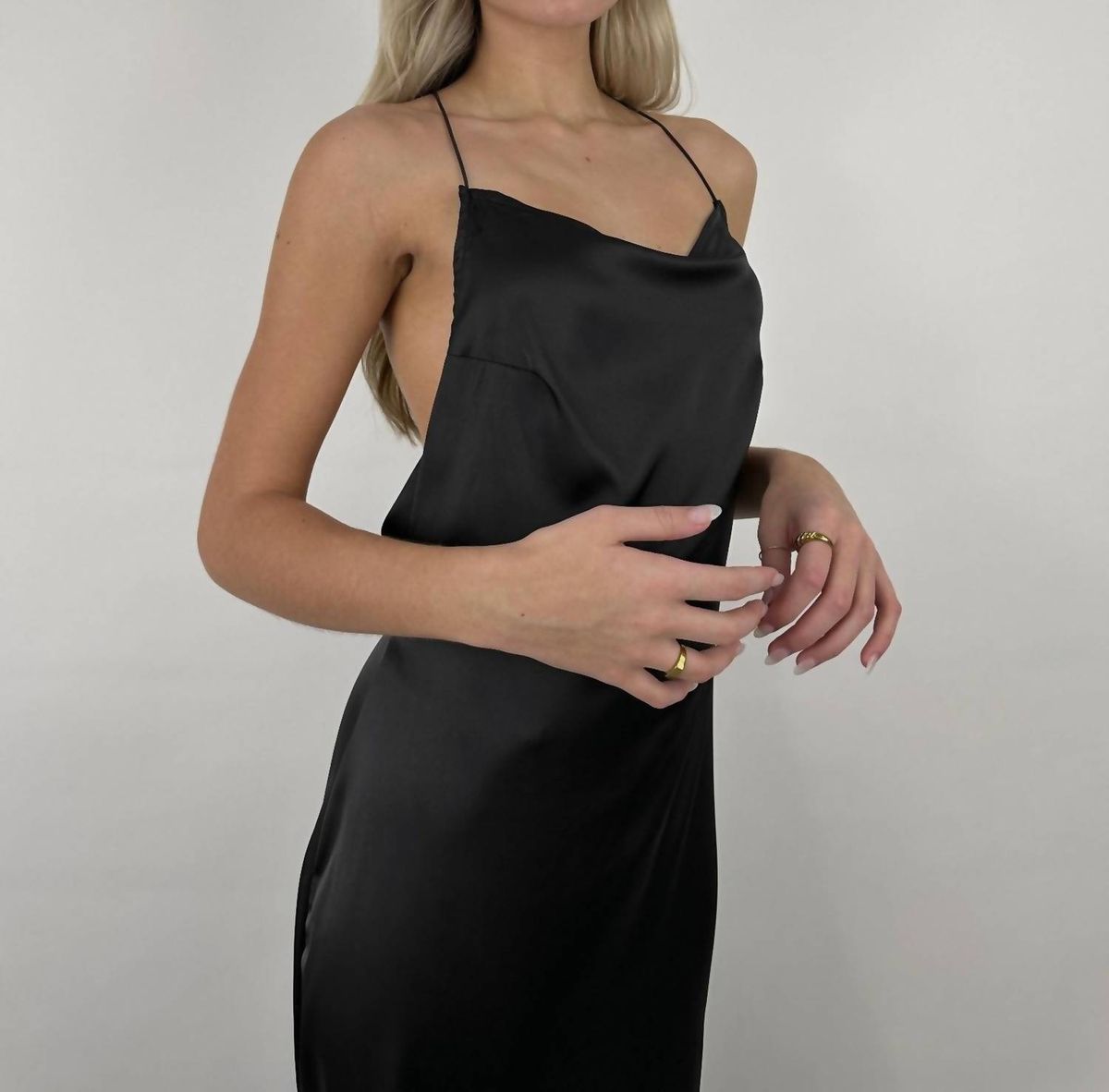 Style 1-191690334-3011 Et Clet Size M High Neck Black Cocktail Dress on Queenly
