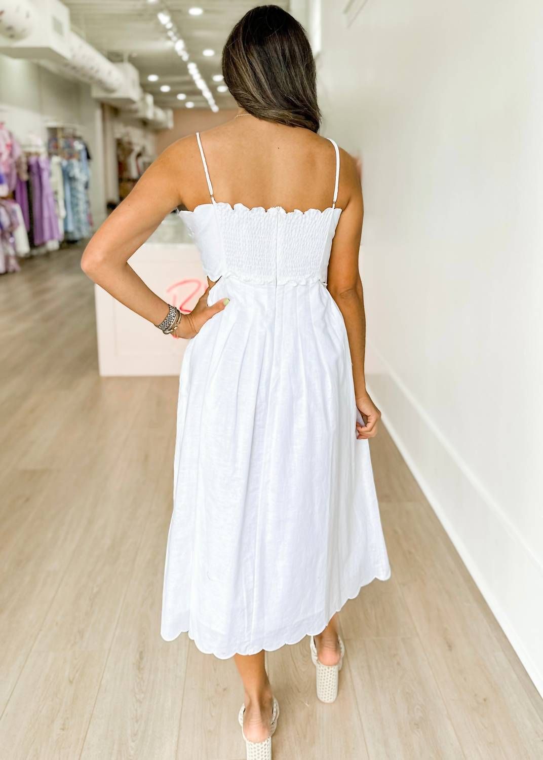 Style 1-2216309157-2791 LUCY PARIS Size L White Cocktail Dress on Queenly
