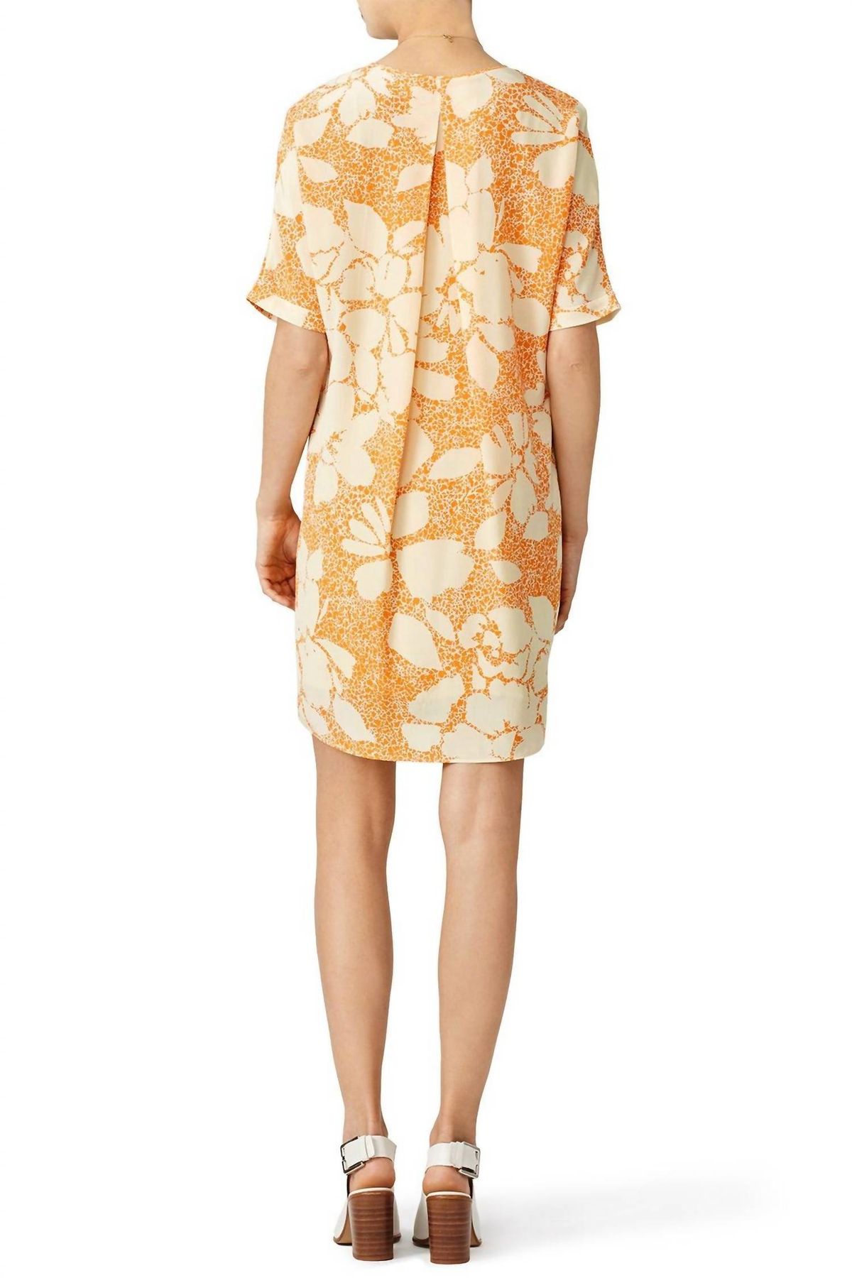 Style 1-2715074963-1046-1 BY MALENE BIRGER Plus Size 32 Floral Orange Cocktail Dress on Queenly