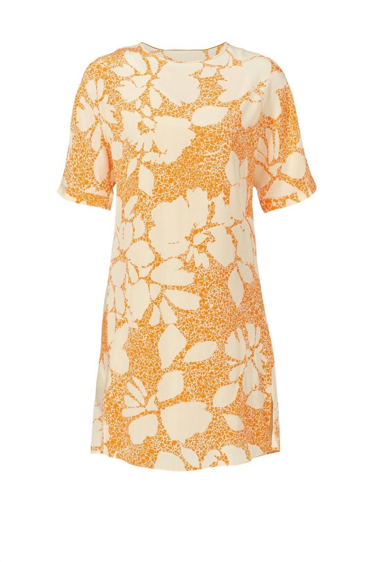 Style 1-2715074963-1046-1 BY MALENE BIRGER Plus Size 32 Floral Orange Cocktail Dress on Queenly
